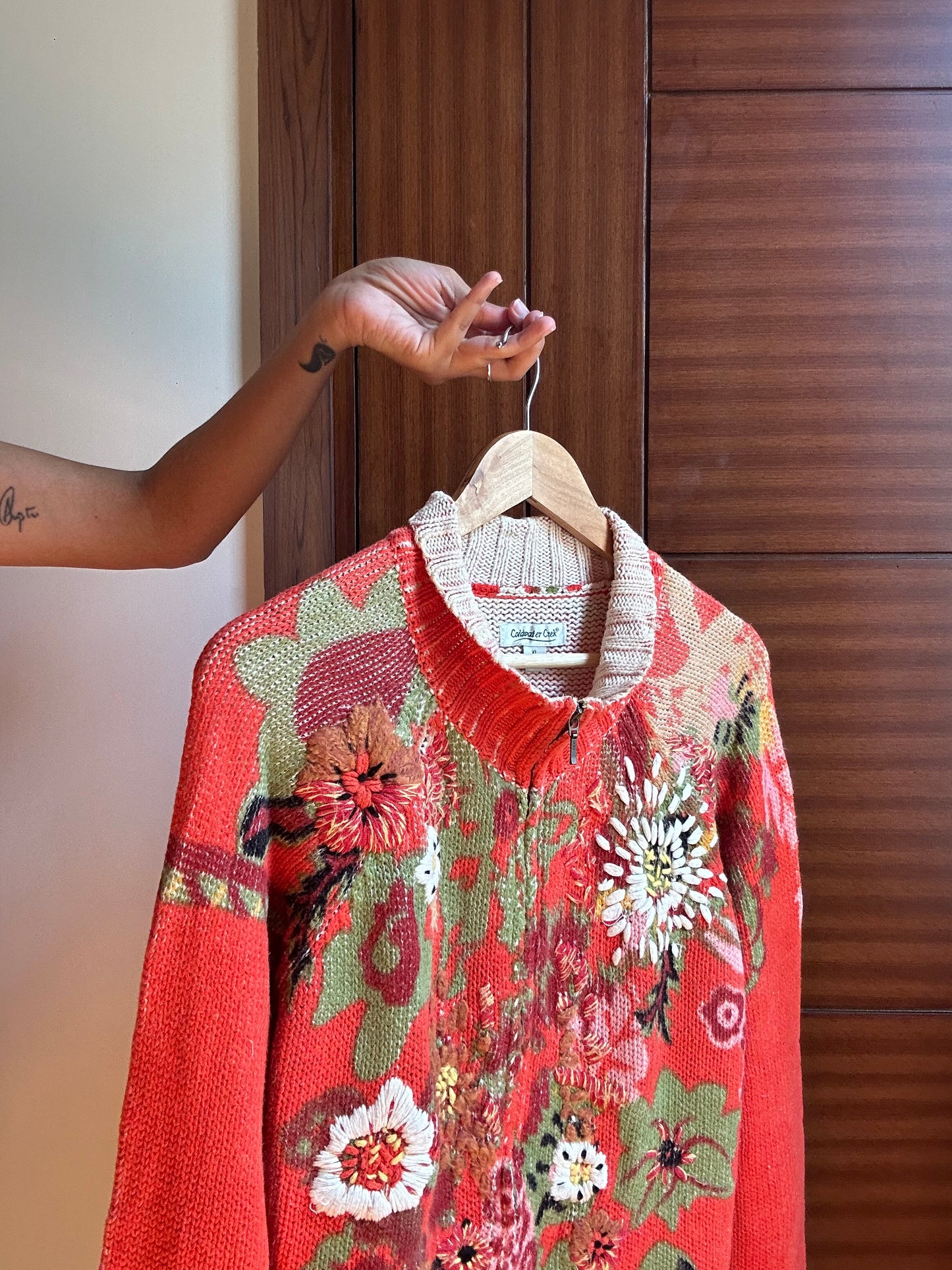 Coldwater Creek Embroidered Knit Pullover