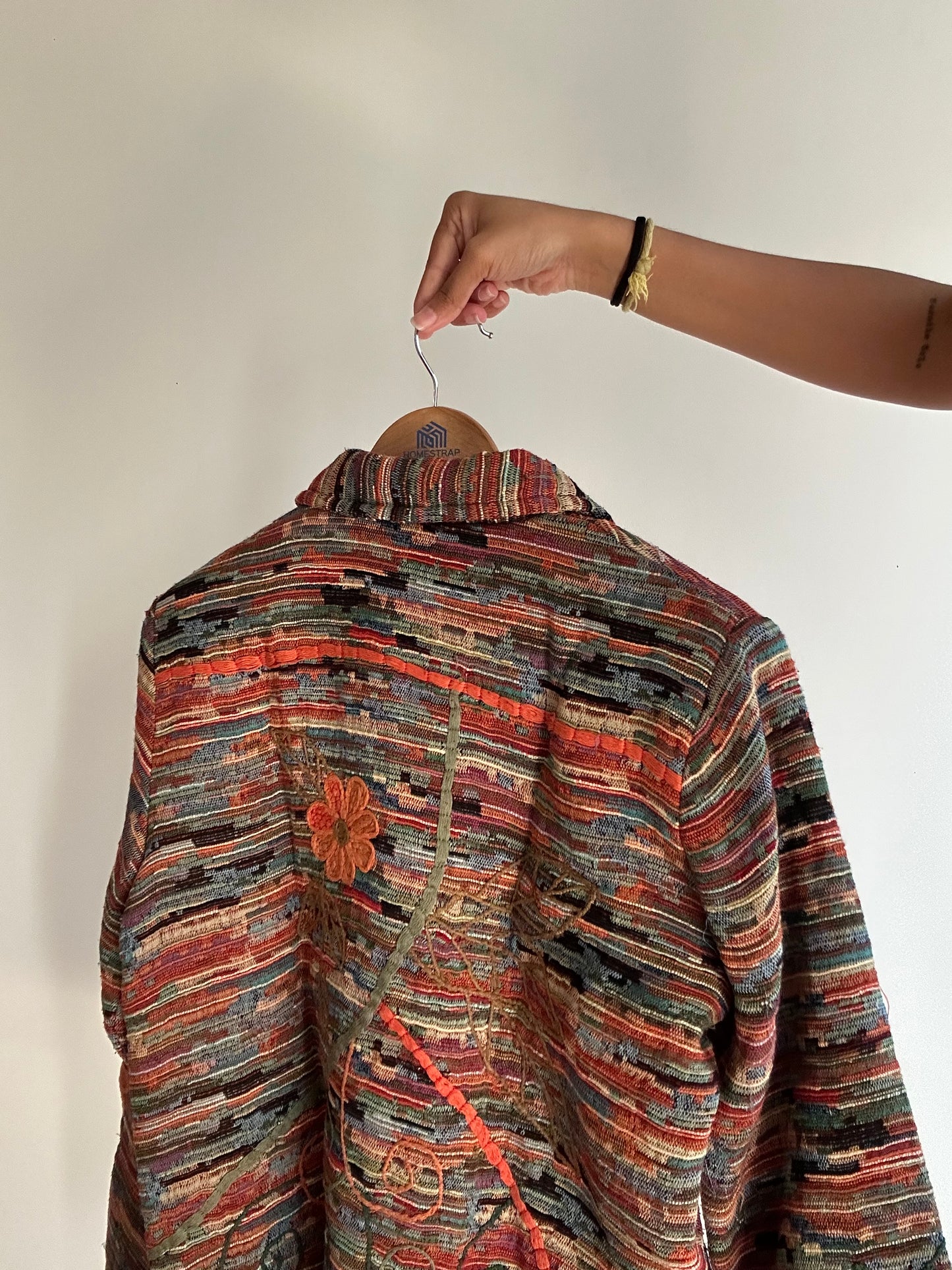 Coldwater Creek Vintage Weave and Embroidered Shaket