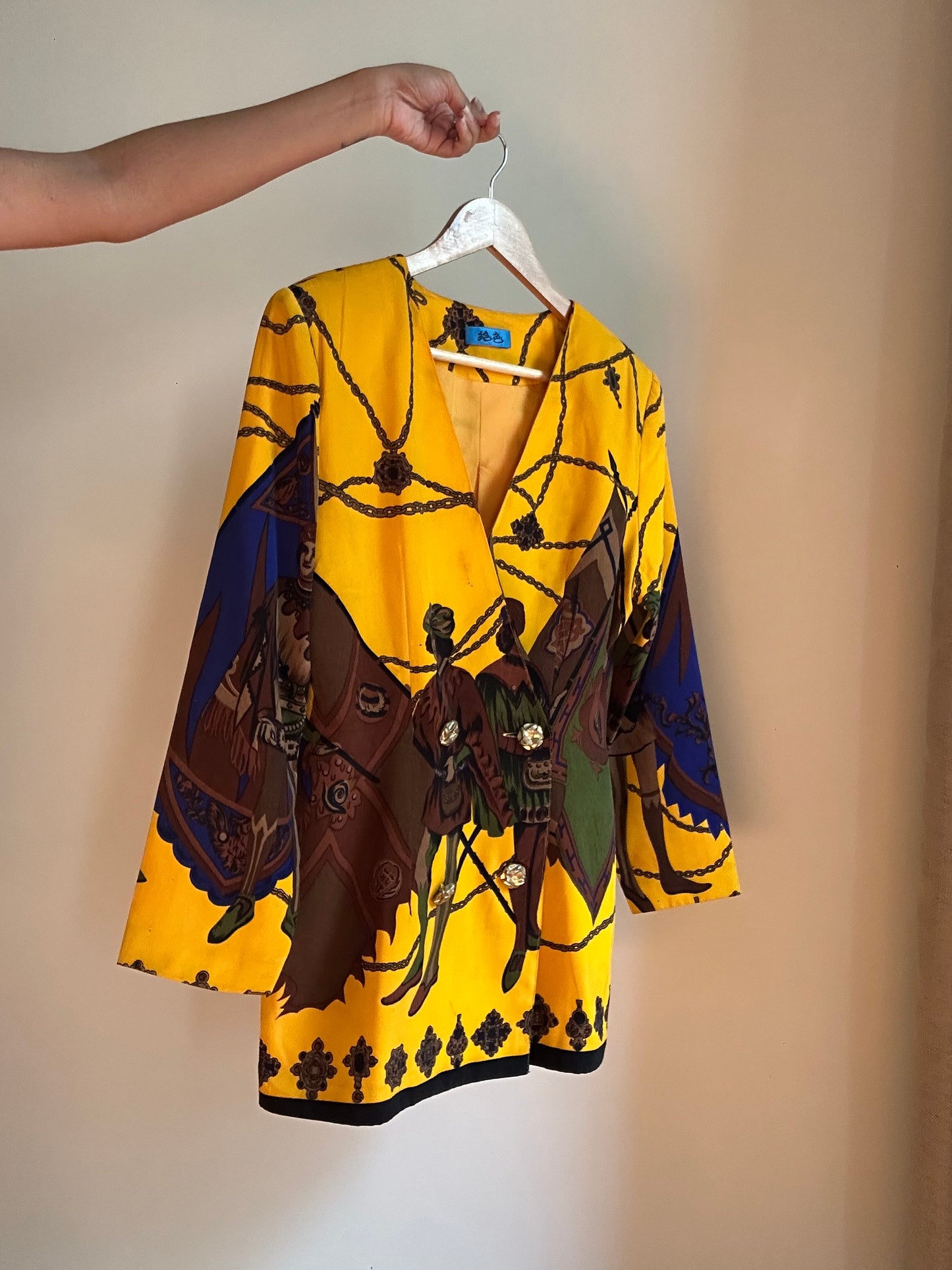 Vintage All Printed Blazer