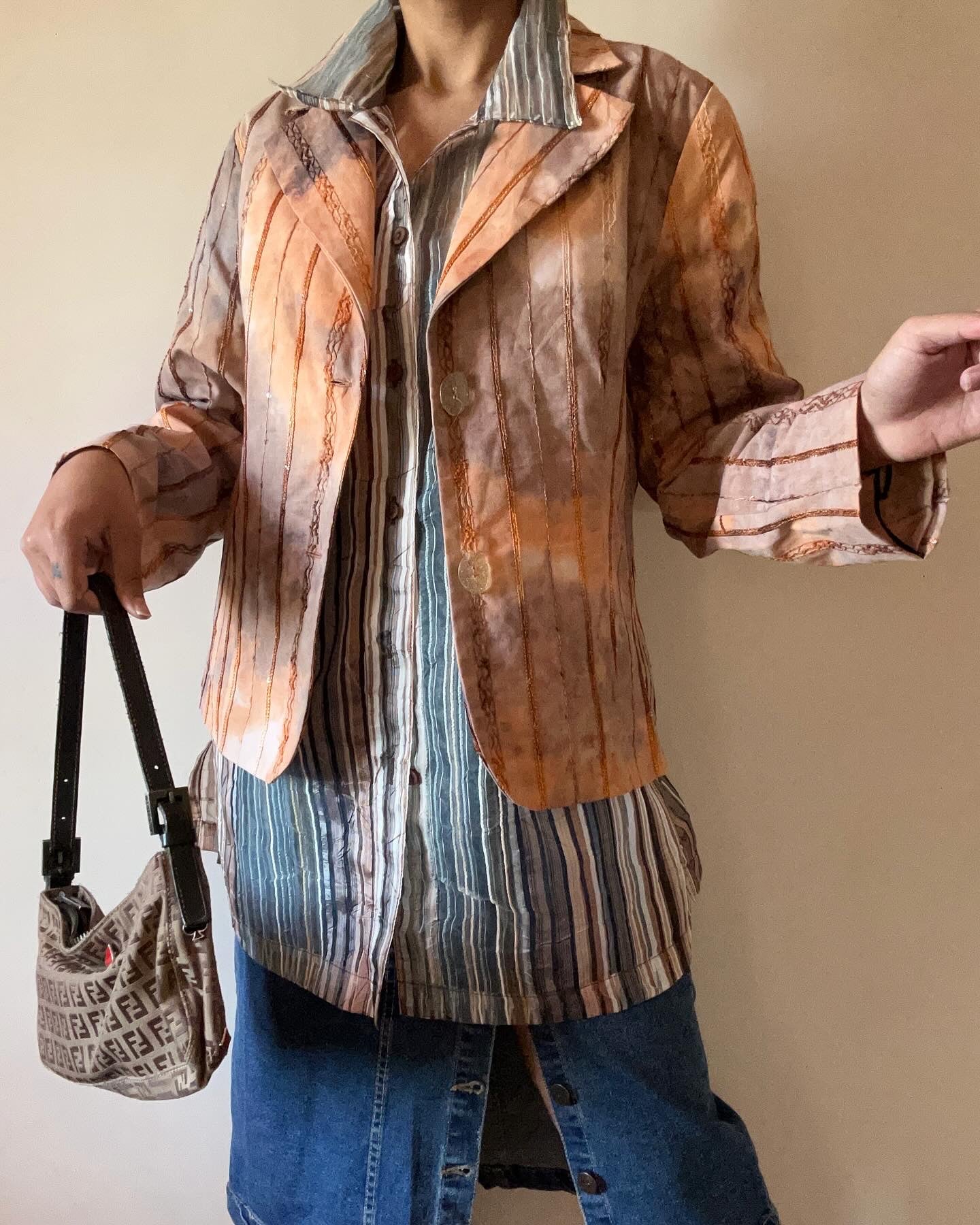 Jasmin M Vintage Embroidered Blazer