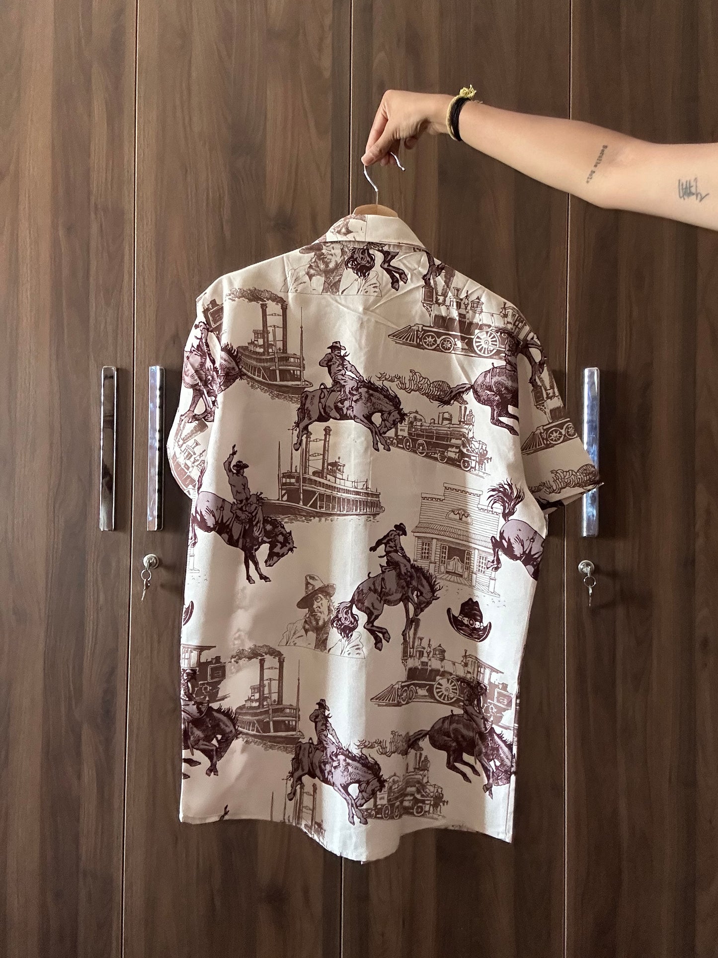 Vintage SHEIN Abstract Print Shirt