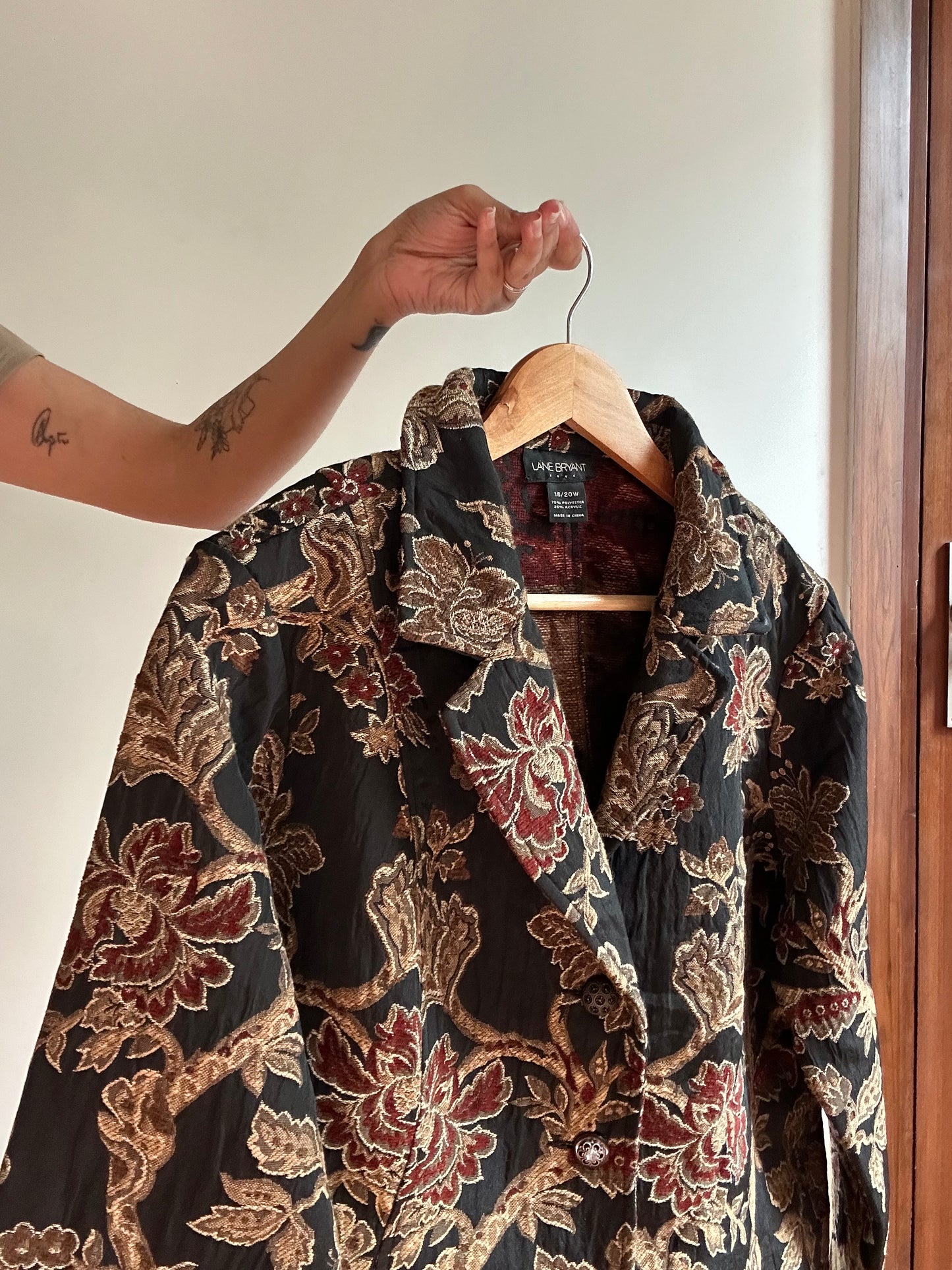 Vintage Lane Bryant Jacquard Blazer