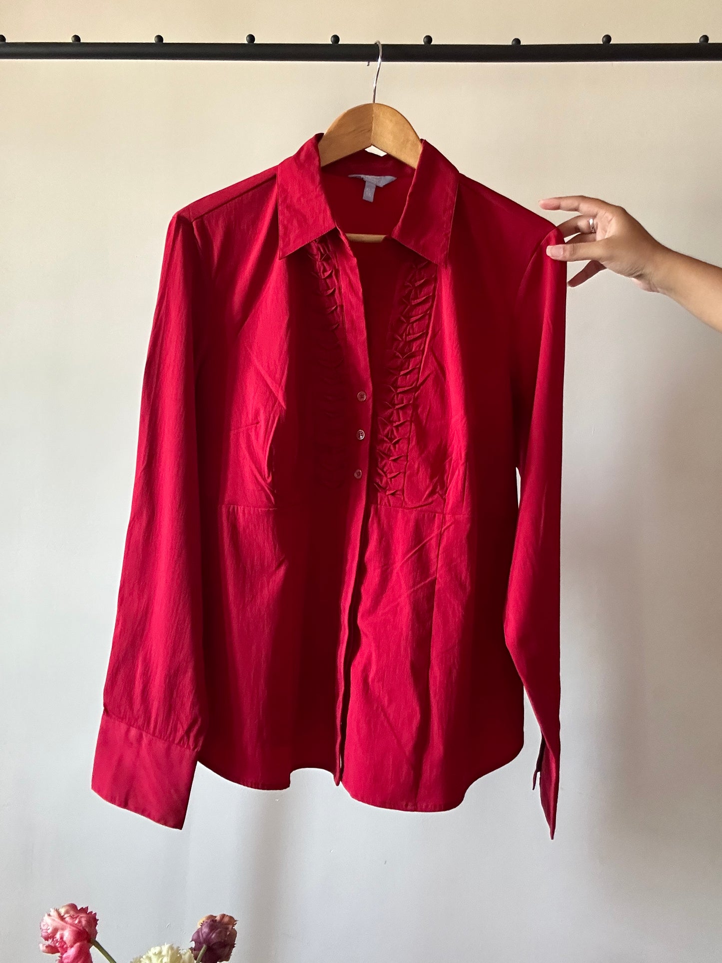 Red Vintage Semi Formal Shirt