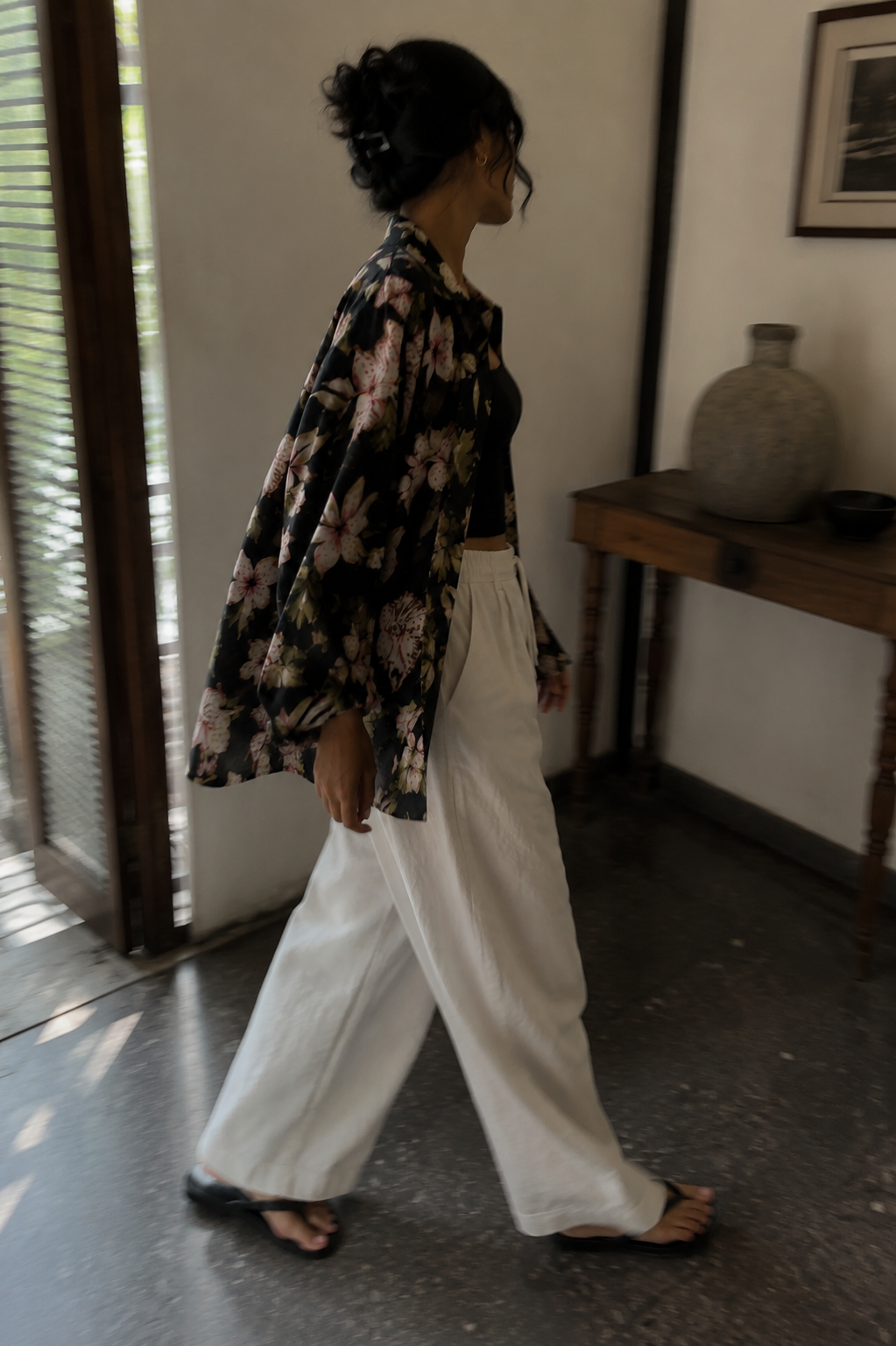 Vintage Silkland Floral Shaket