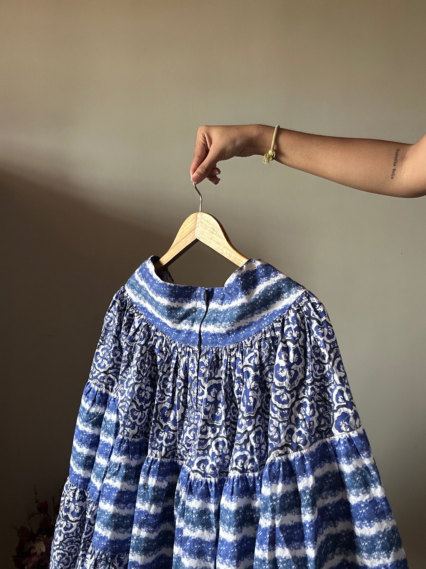 Vintage Face Print Skirt