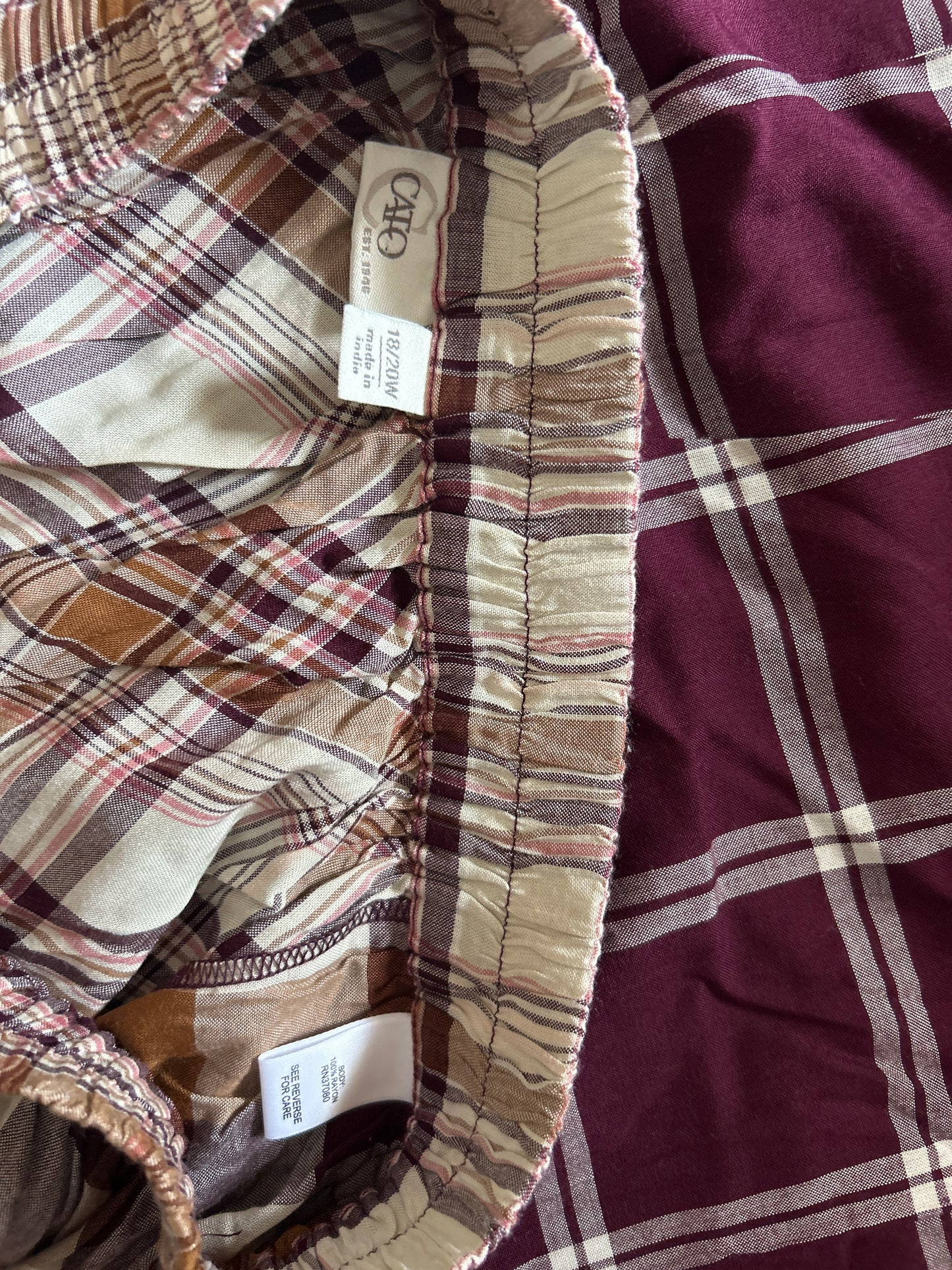 Vintage CATO Patchwork Skirt