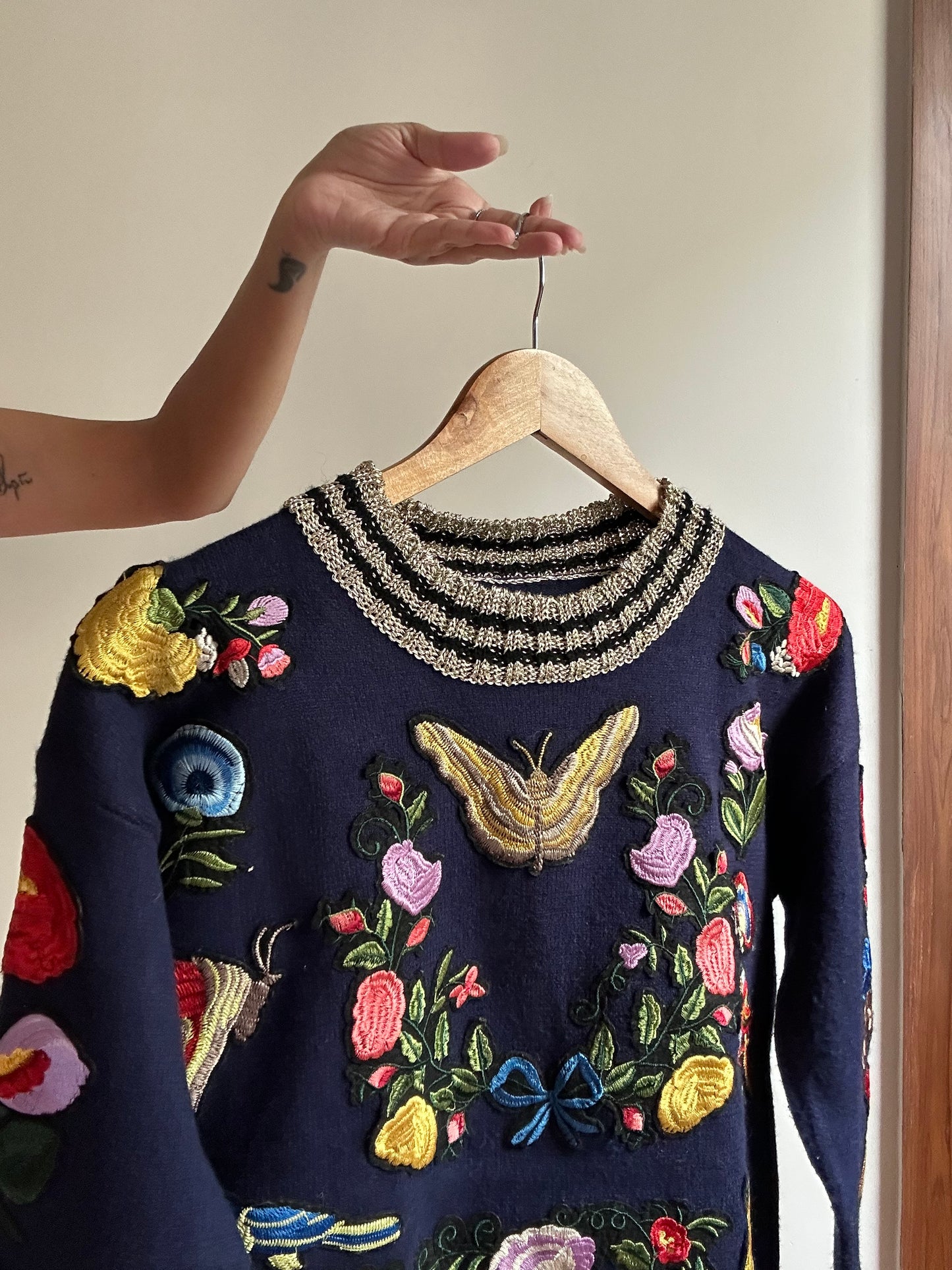 Vintage Wool Blend Knit Pullover