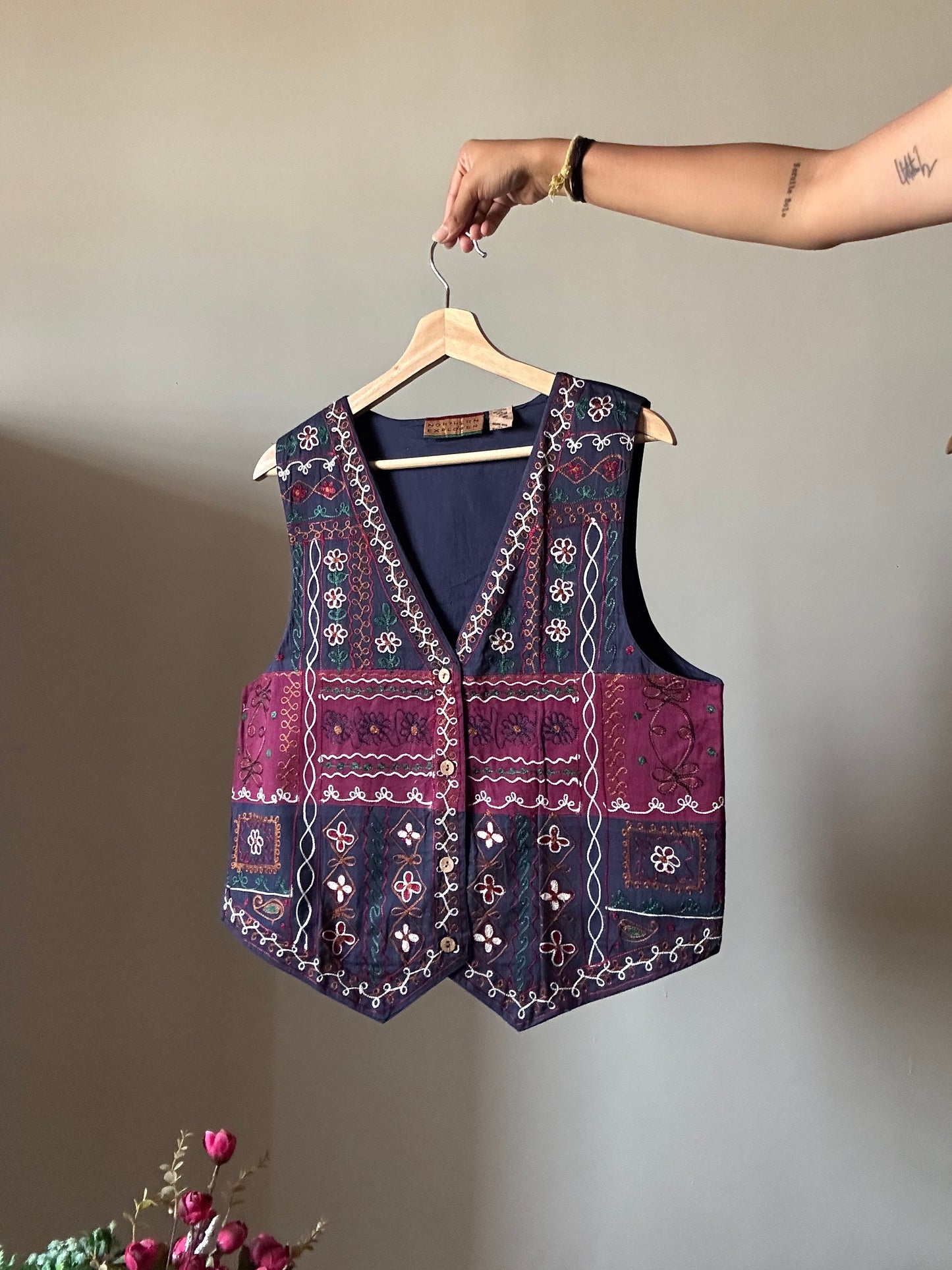 Vintage Northern Explorer All Embroidered Vest