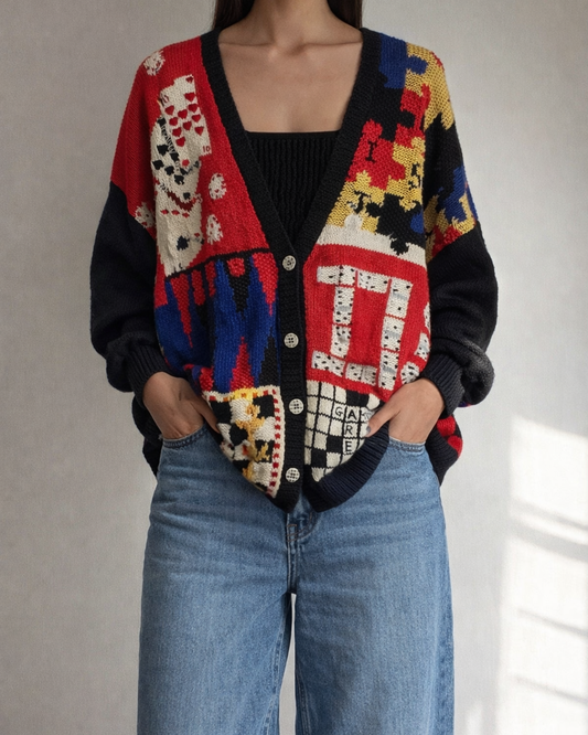 Marisa Christina 2 Vintage Hand Knit Cardigan