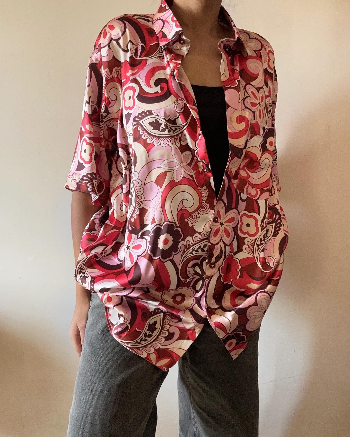 90s Painter’s Satin Shirt
