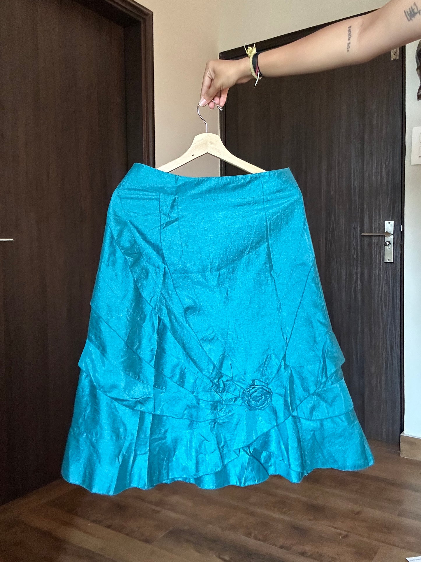 Rococo Vintage Skirt With Back Zipper