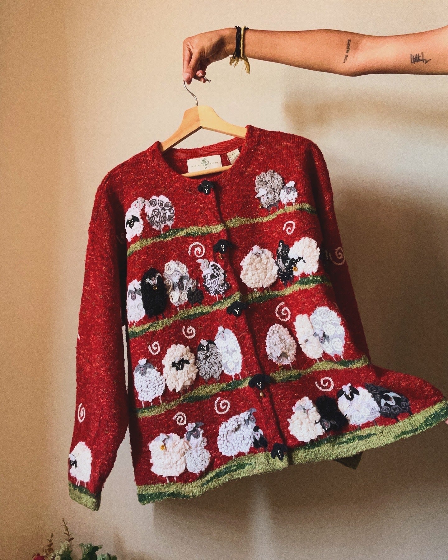 Vintage Design Options By Philip & Jane Gordon All Embroidered Cardigan