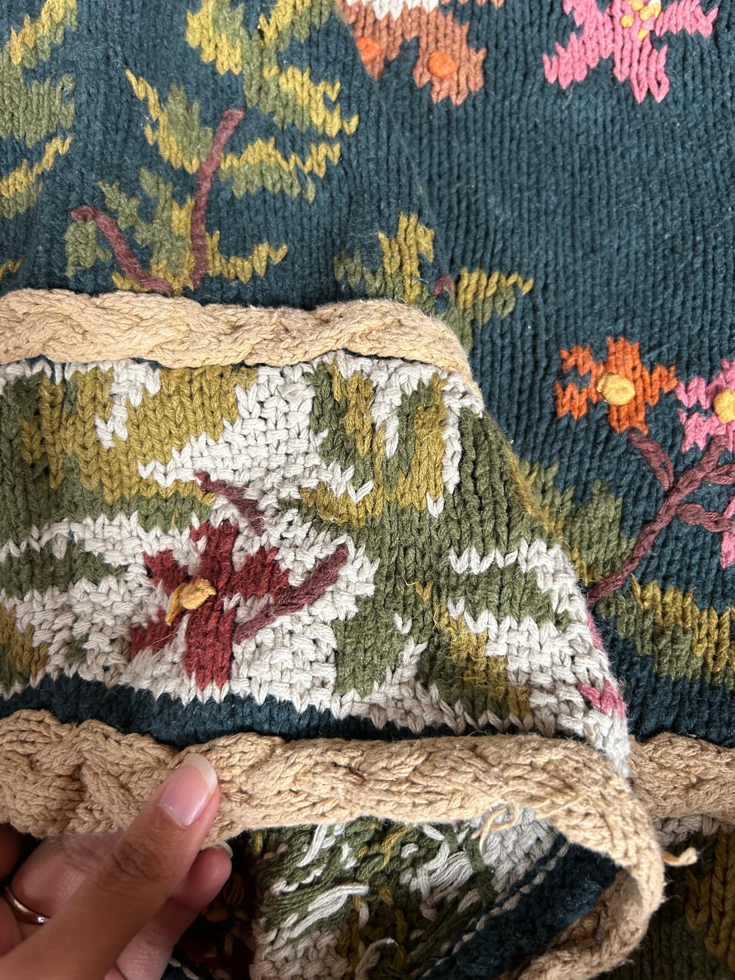 Jennifer Reed Vintage Hand Knit Cardigan