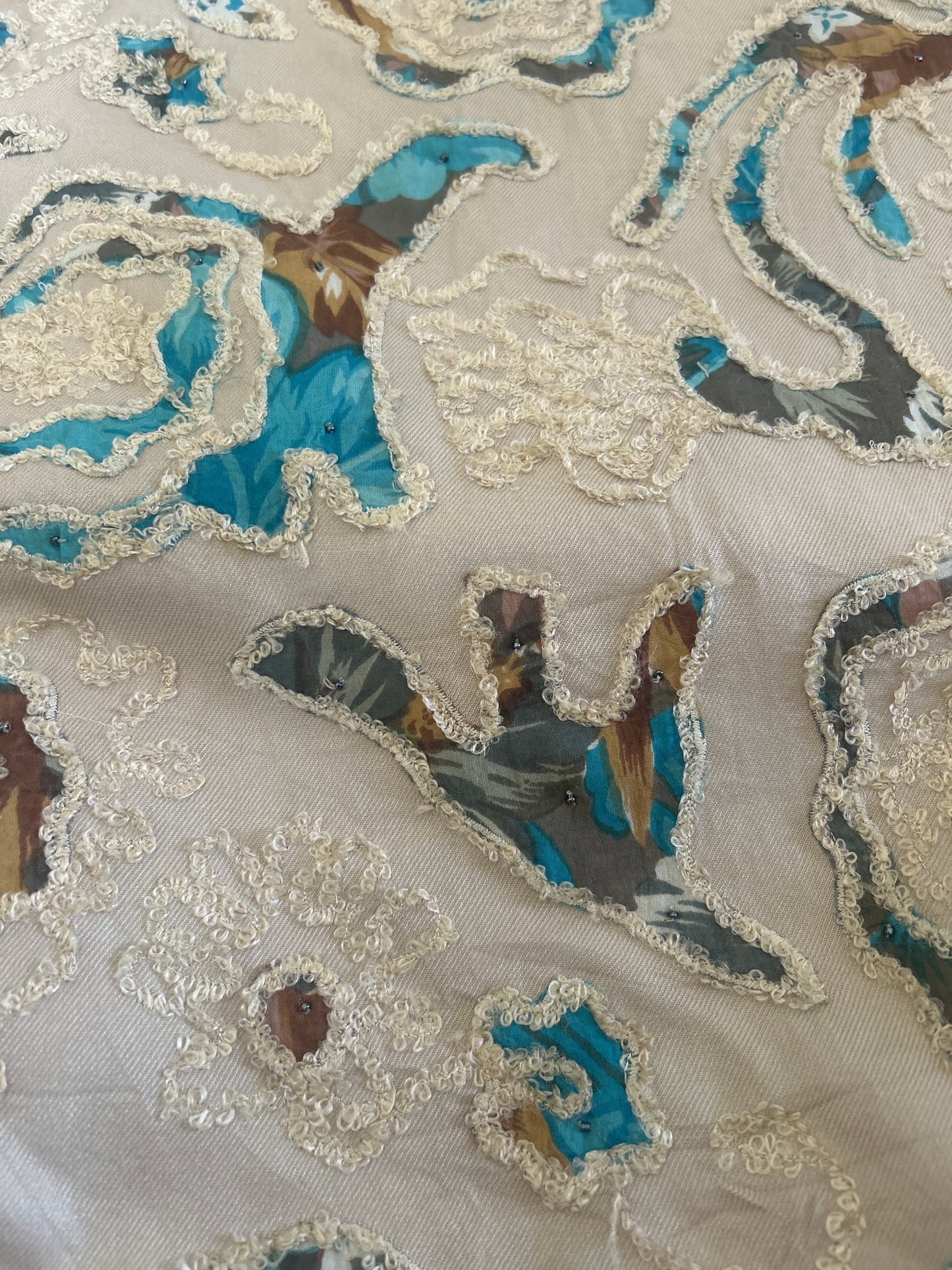 Vintage ColdWater Creek Shaket With Patchwork and Embroidery and Little Beading