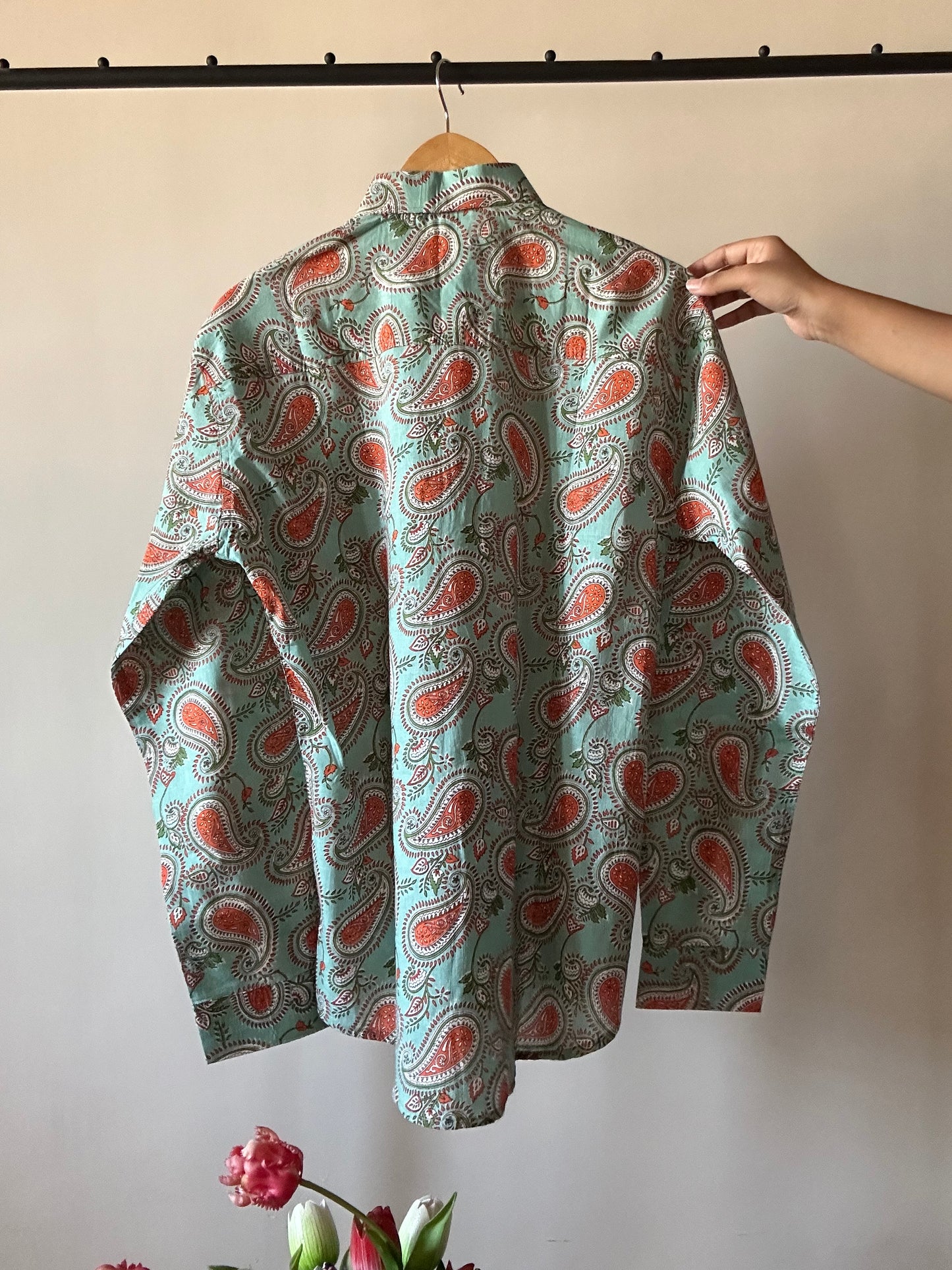Ethnic Motif Block Print Shirt