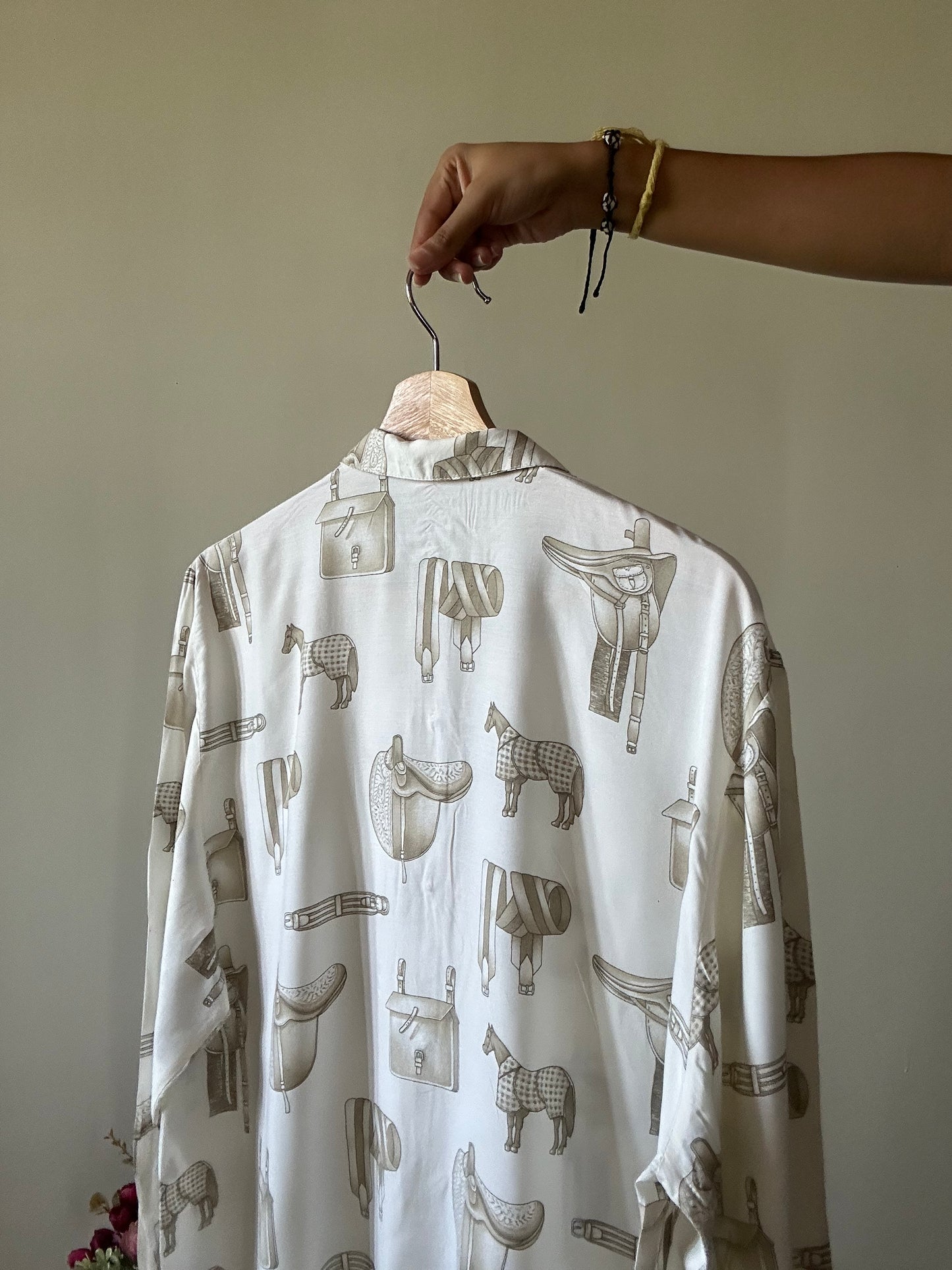Vintage Acquli & Sapone Abstract Print Shirt