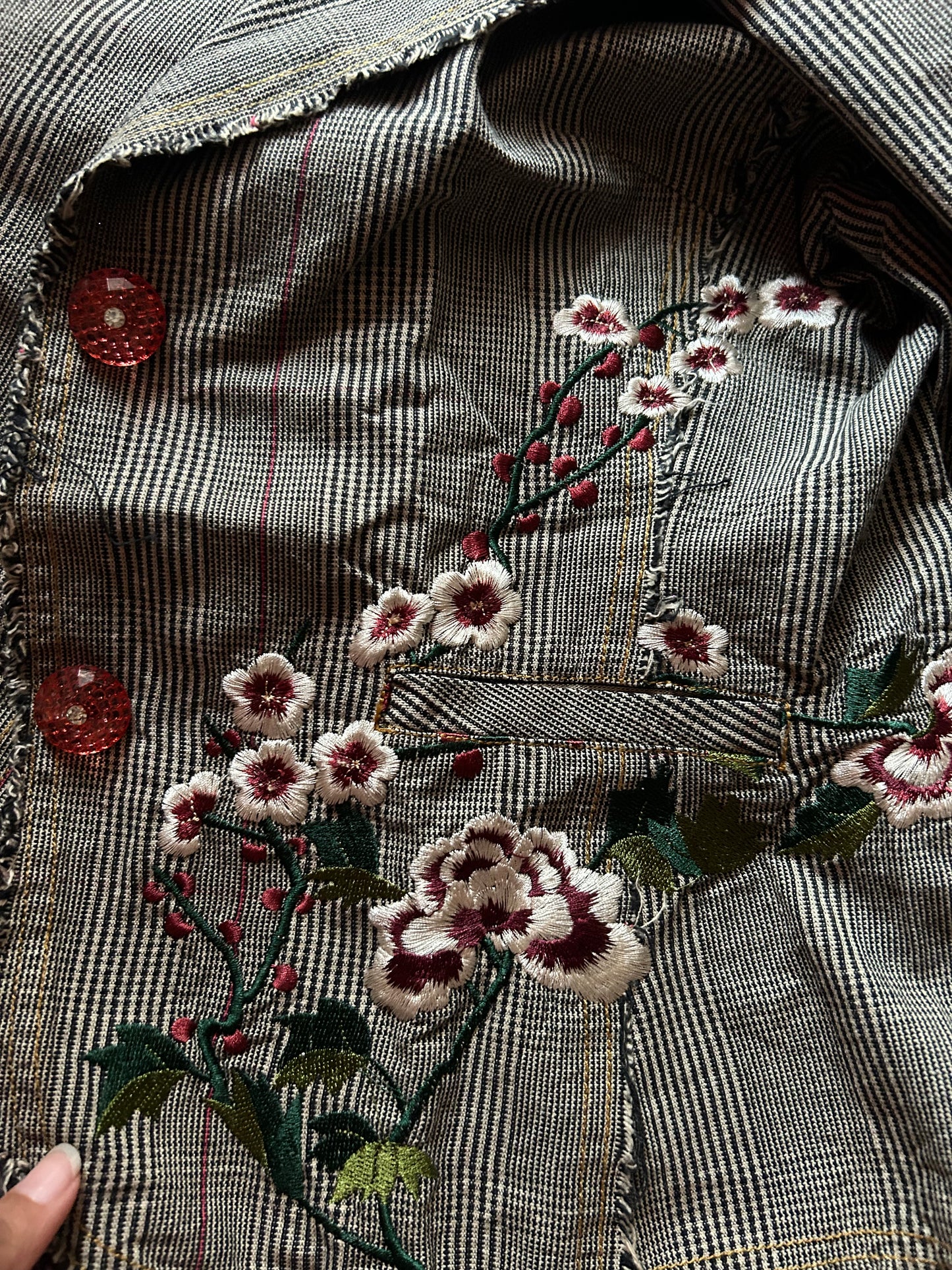 Vintage Patchwork and Embroidery Blazer
