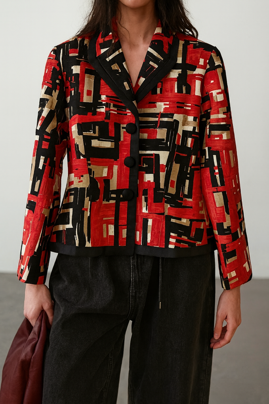 Vintage Evan Picone Suit Colour Block Blazer Style Shaket