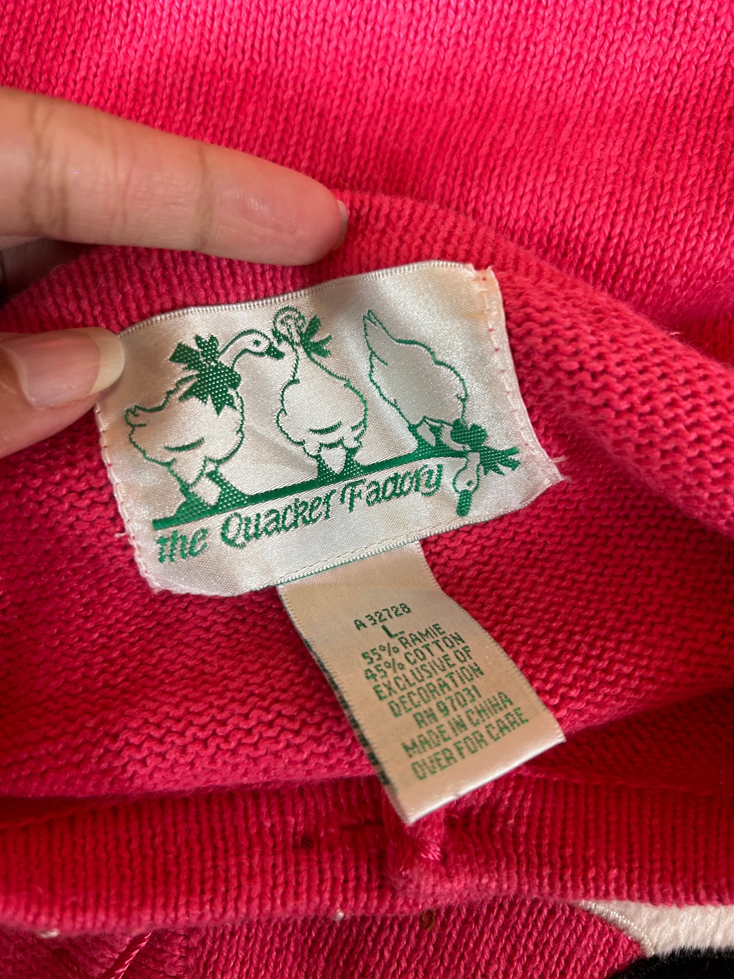 The Quacker Factory Vintage Panda Cardigan