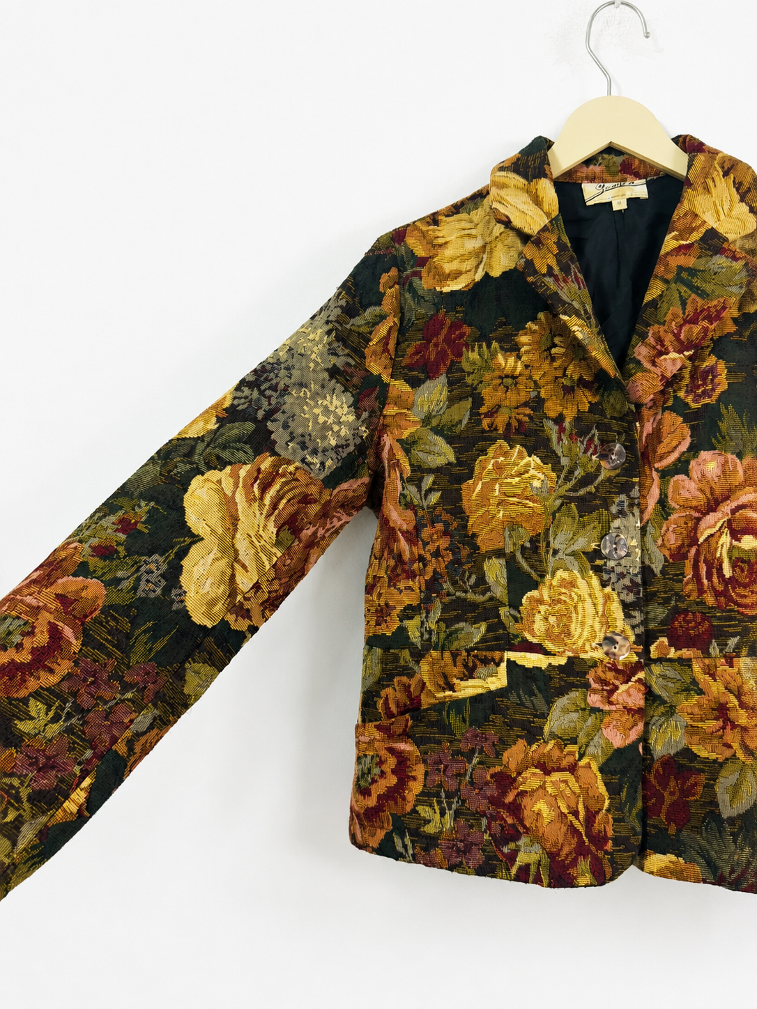 Vintage Rose Manor Tapestry Blazer