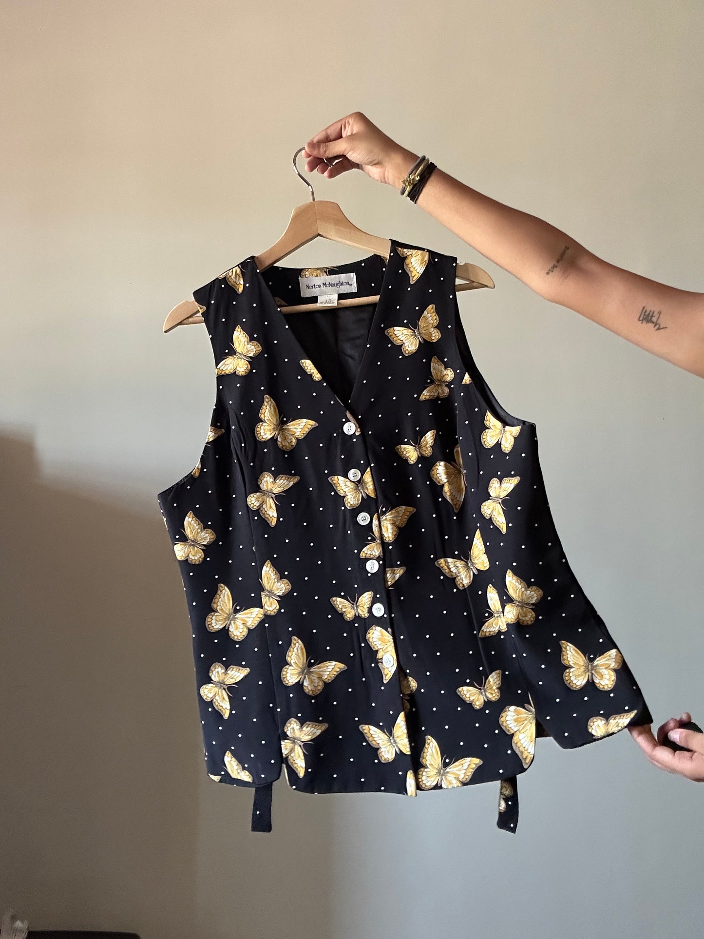 Norton McNaughton Vintage Butterfly Vest