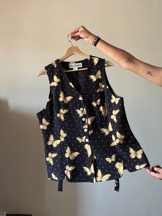 Norton McNaughton Vintage Butterfly Vest