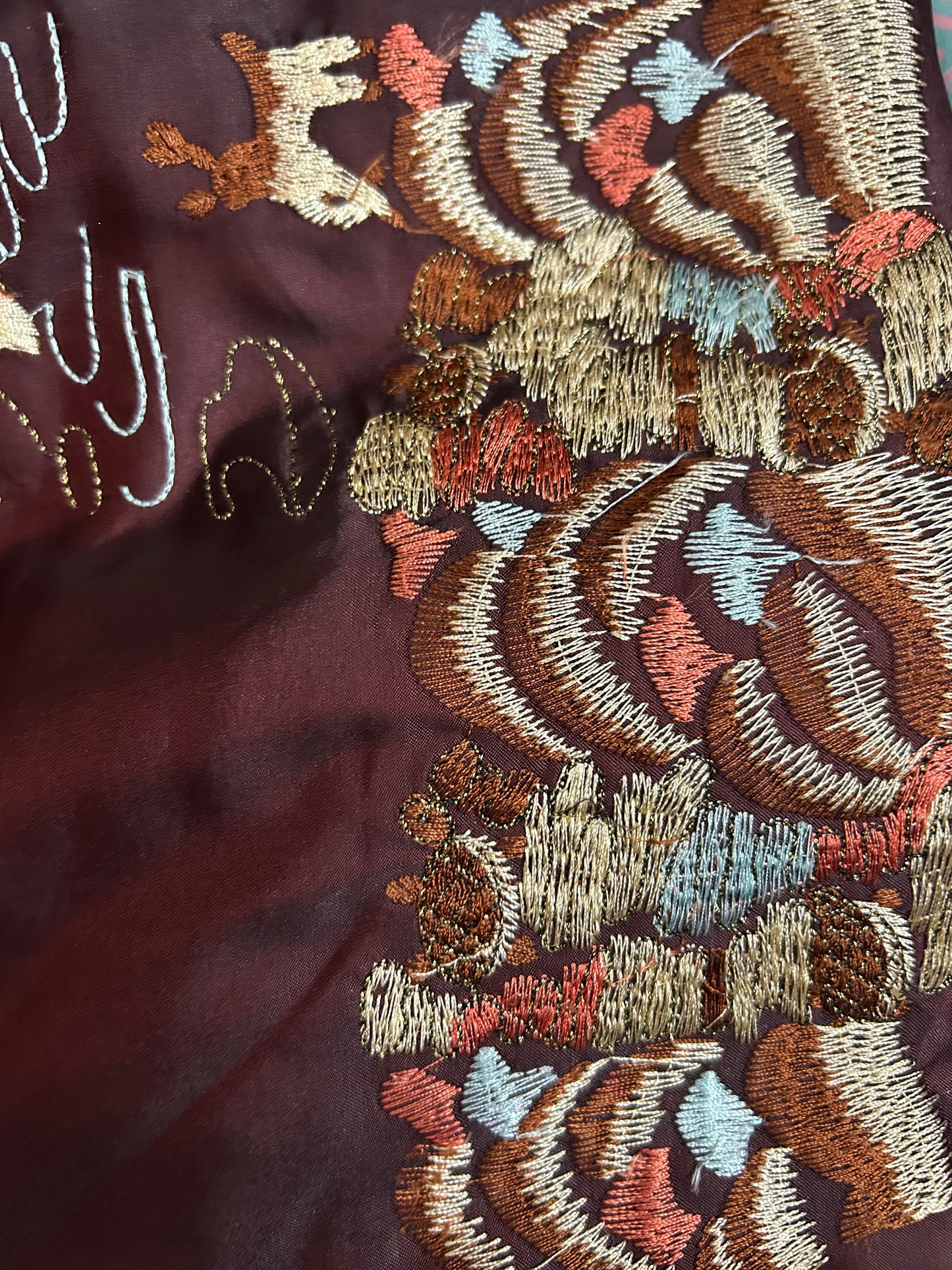 Vintage Chinese Mandarin Collar Embroidered Vest Coat