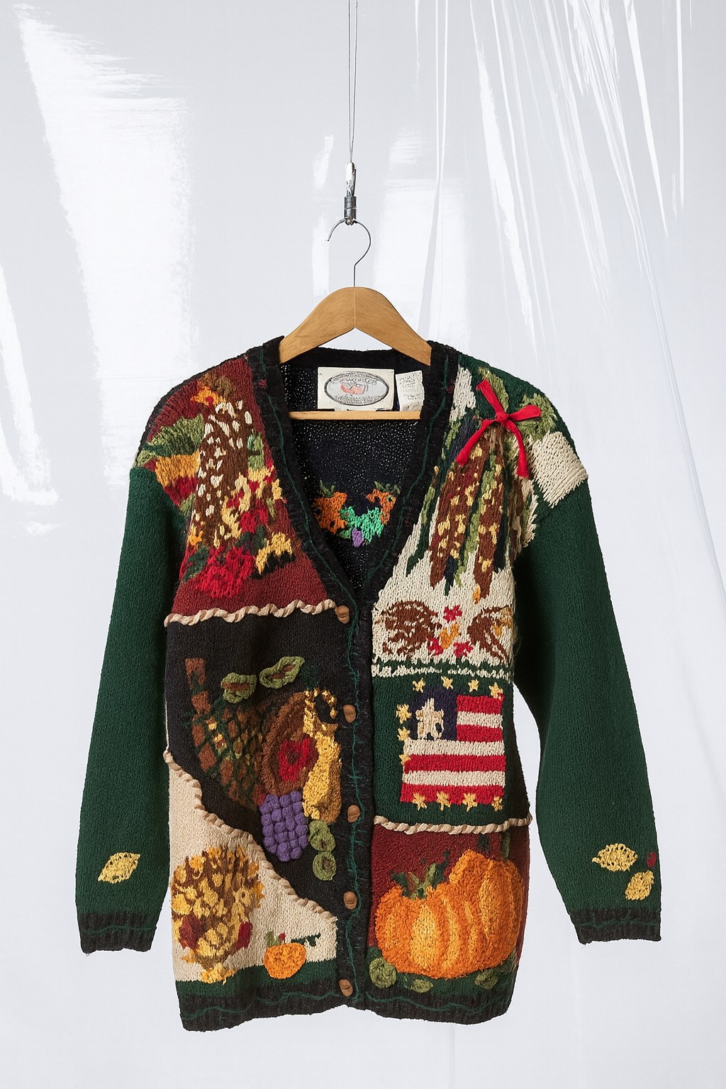 Eagle’s Eye Vintage Hand Knit Cardigan