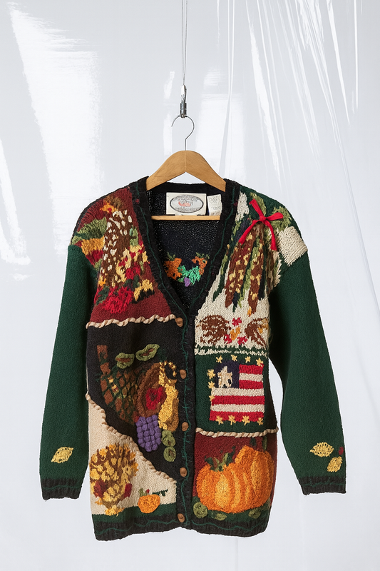 Eagle’s Eye Vintage Hand Knit Cardigan
