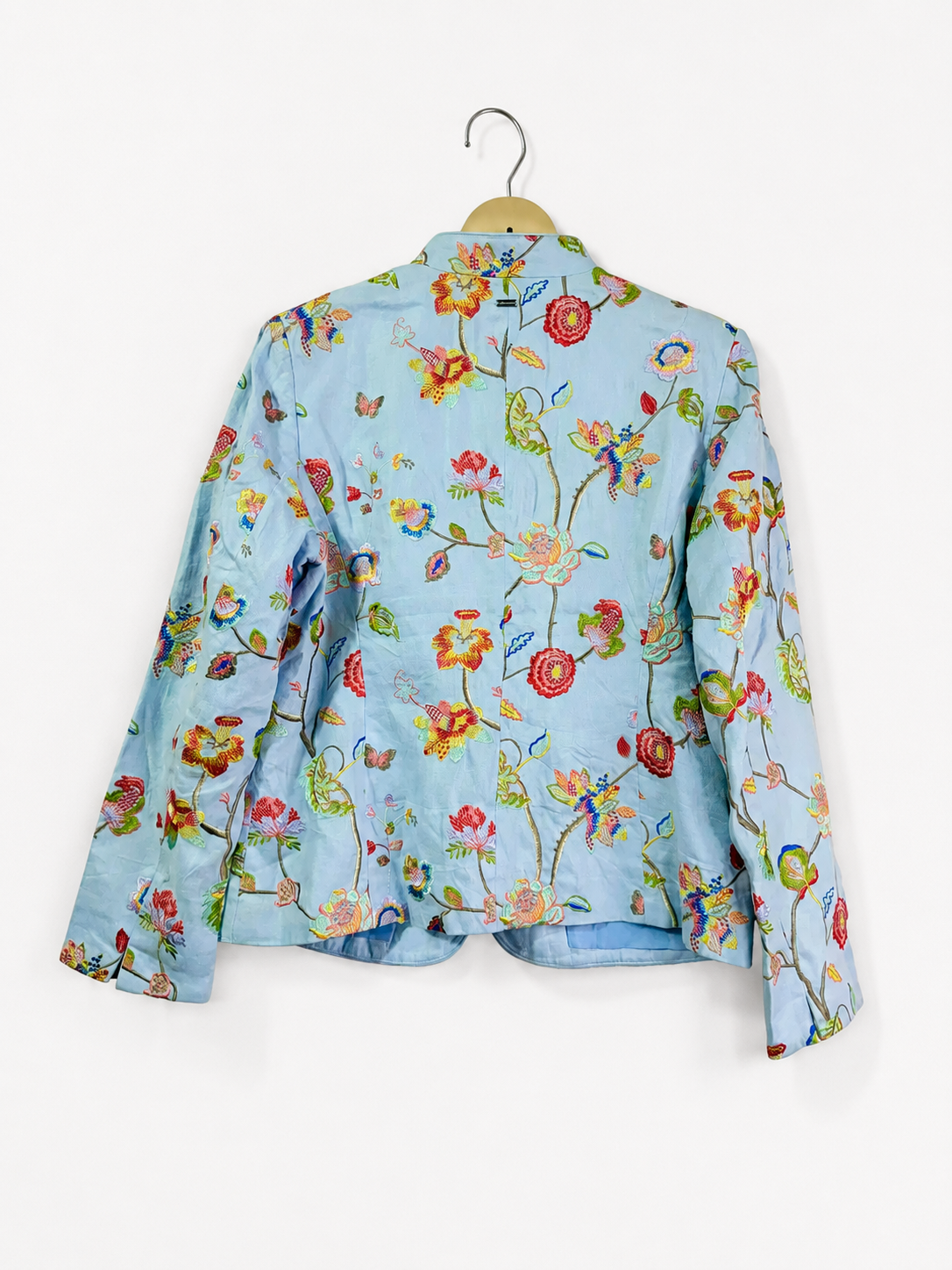 Vintage Sky Garden Embroidered Cotton Jacket