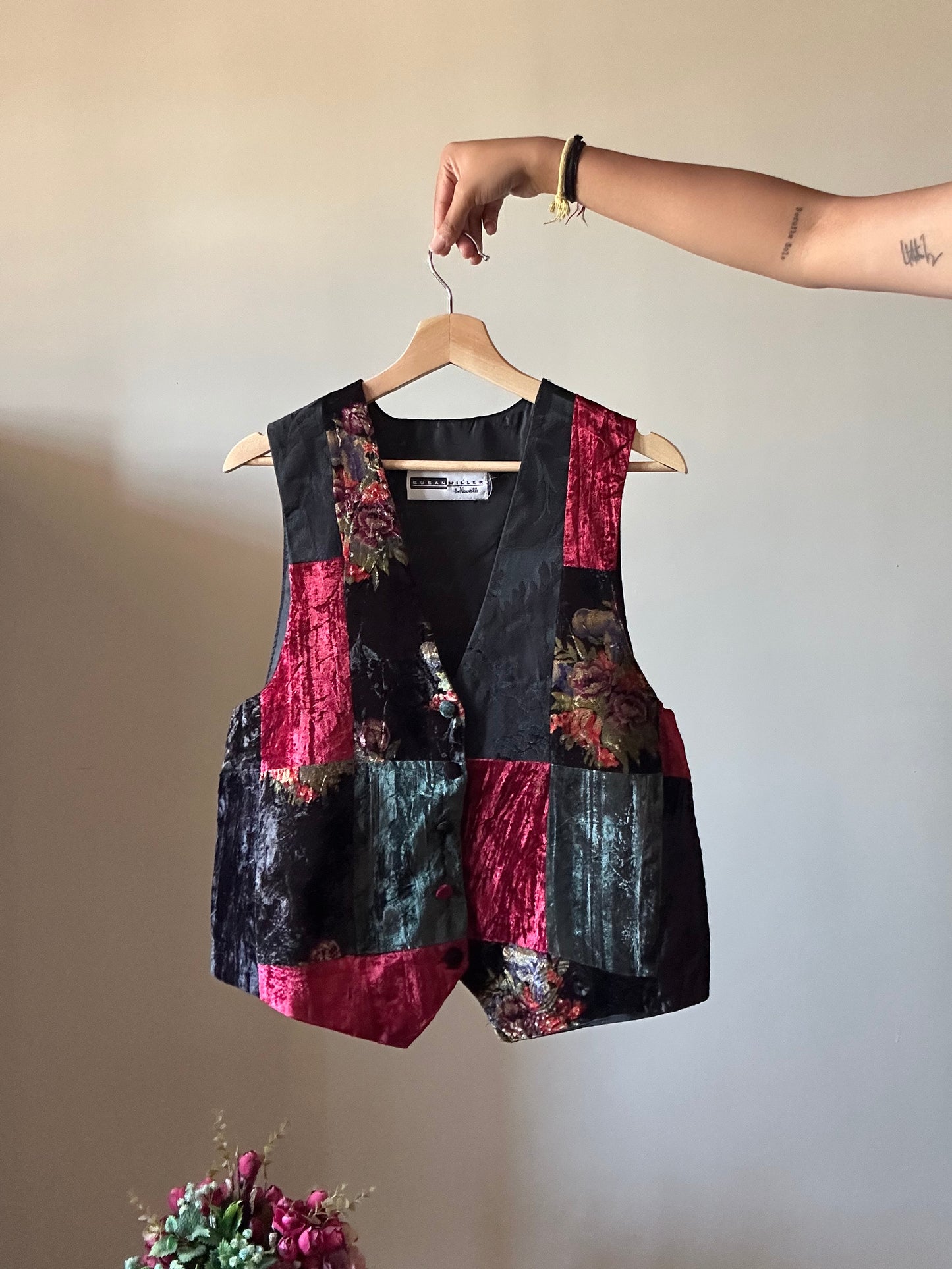 Vintage Susan Miller Patchwork Vest