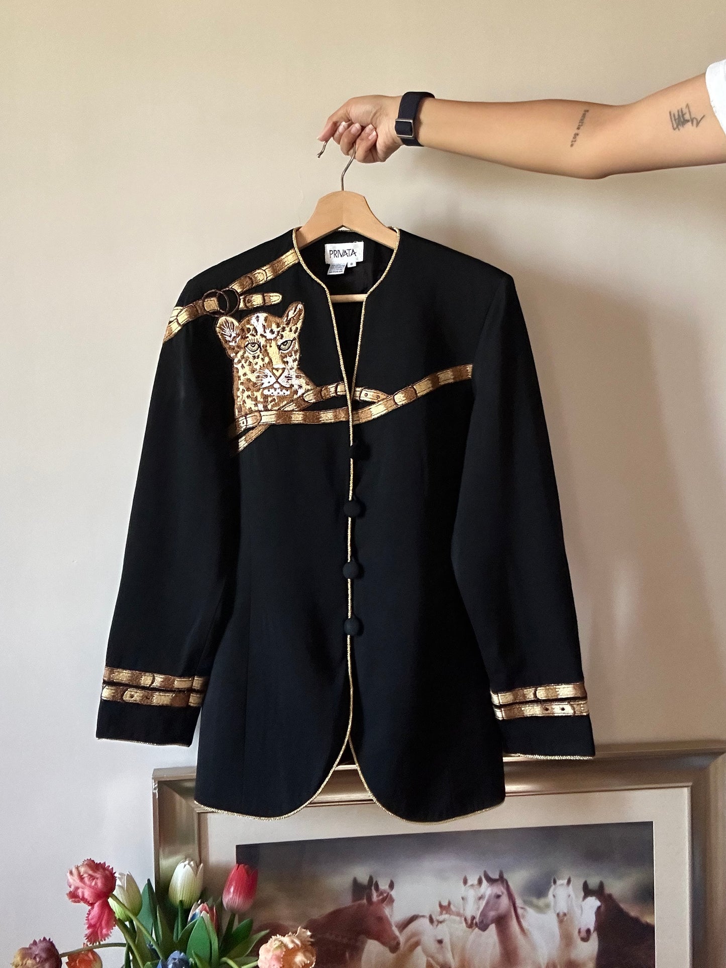 Vintage Privata Embroidered Blazer
