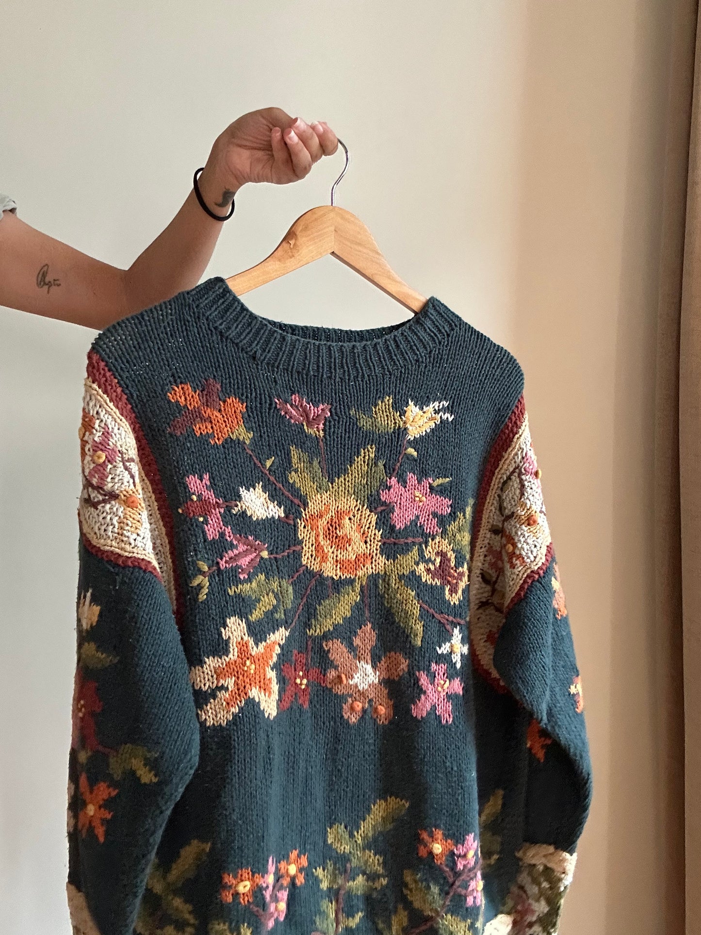 Jennifer Reed Vintage Hand Knit Cardigan