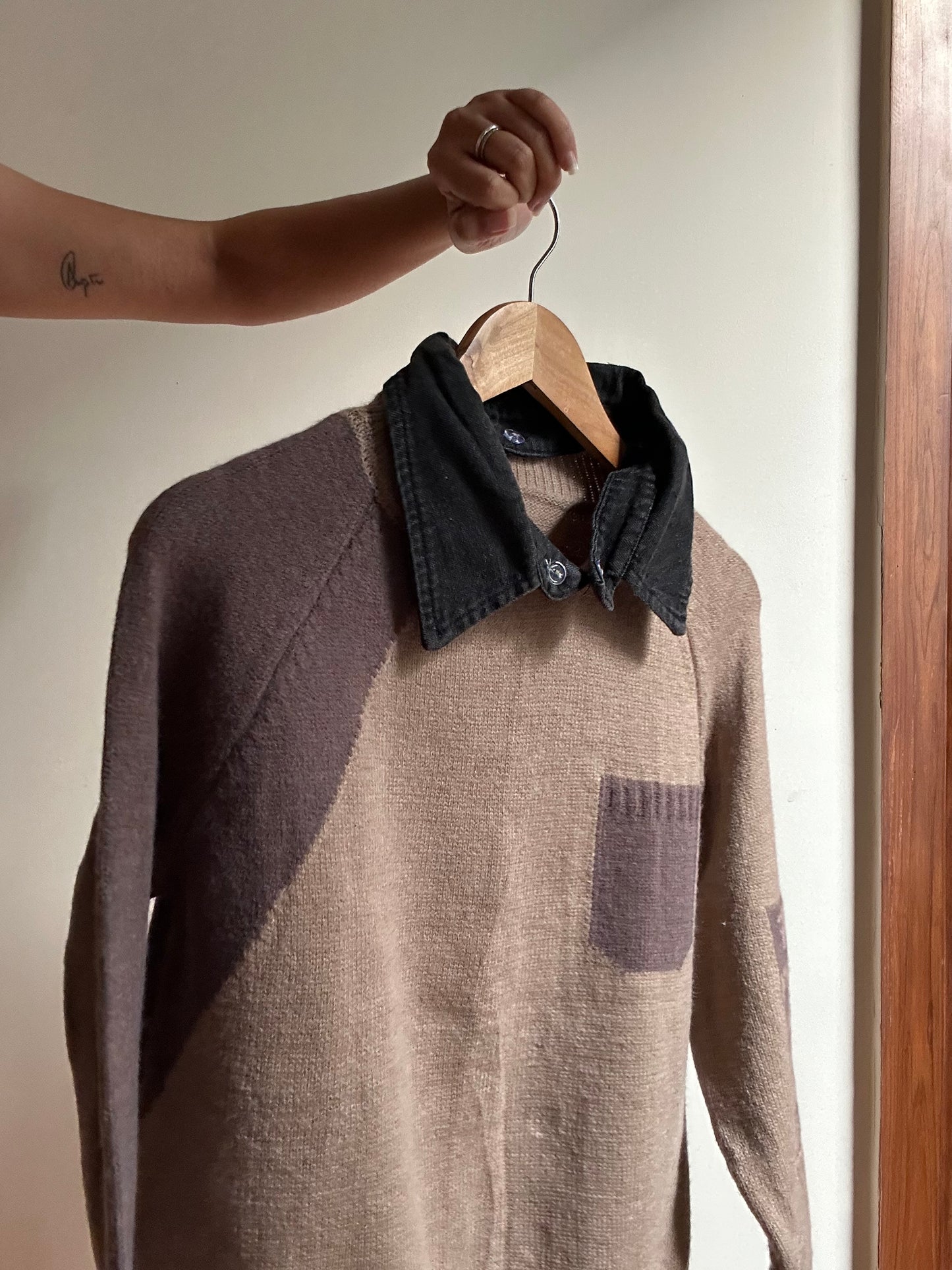 Vintage Detachable Coller Knit Pullover