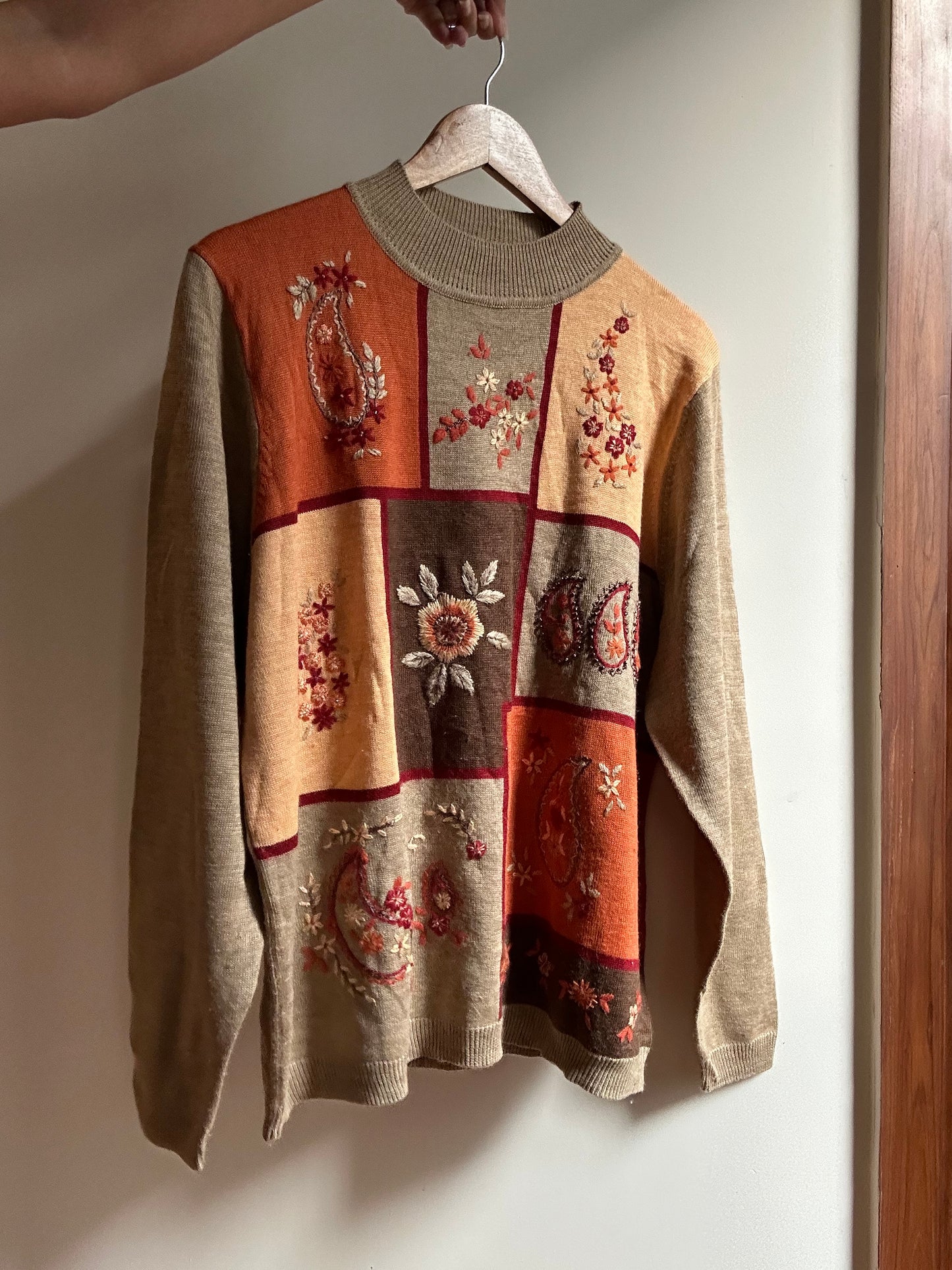 Vintage Alfred Dunner Beaded Knit Pullover