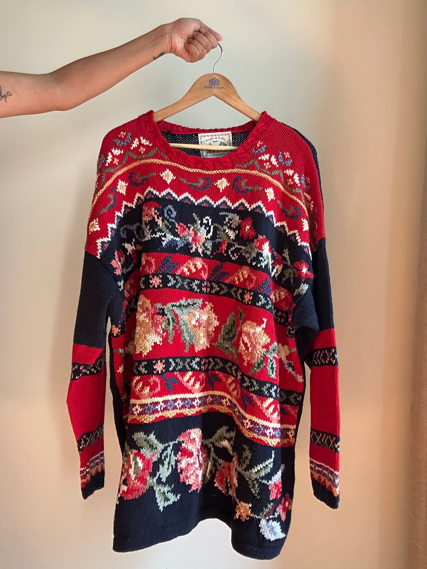 Jacque & Koko Together Vintage Hand Embroidered Pullover