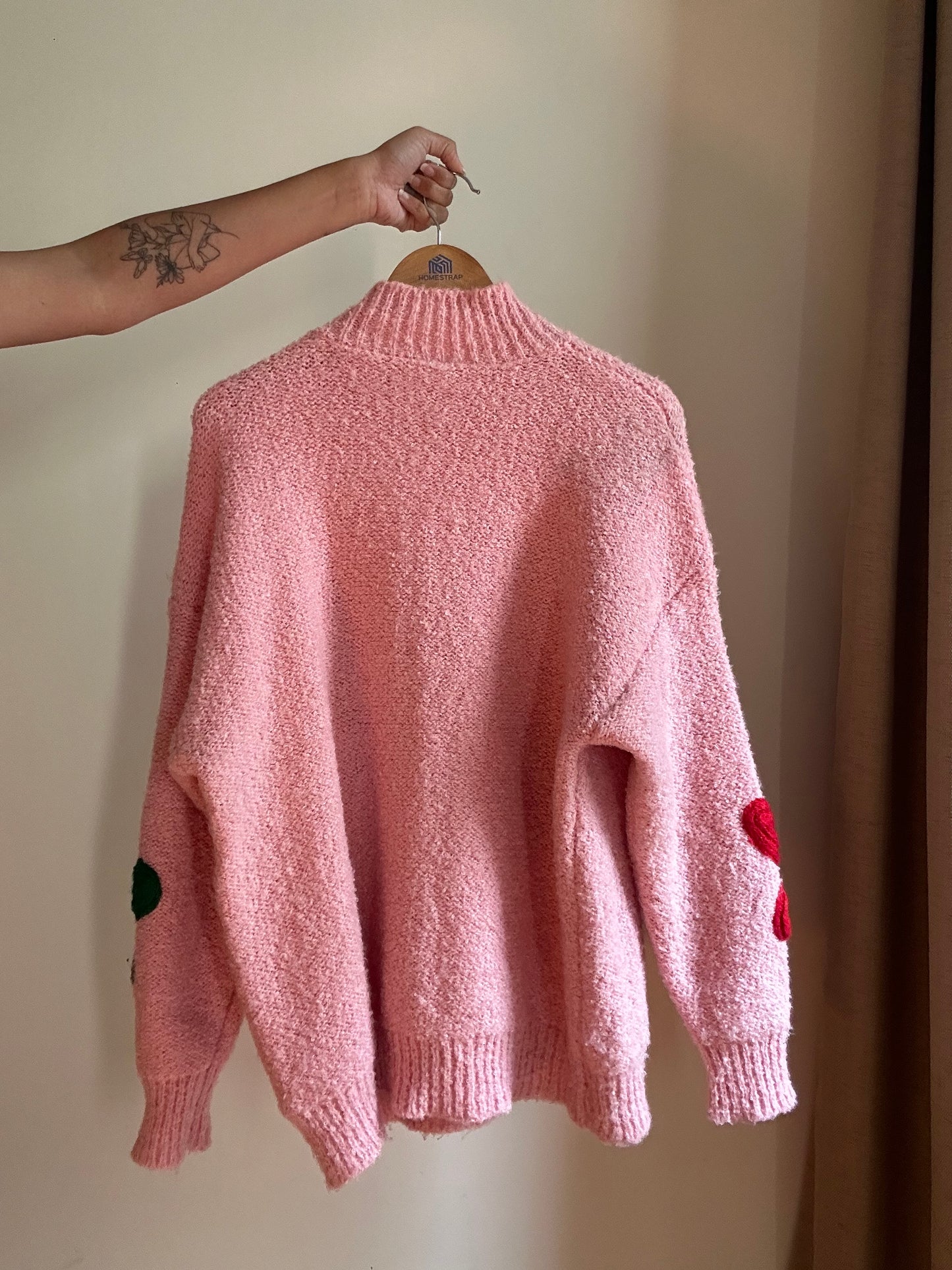 Vintage Floral Knit Pullover