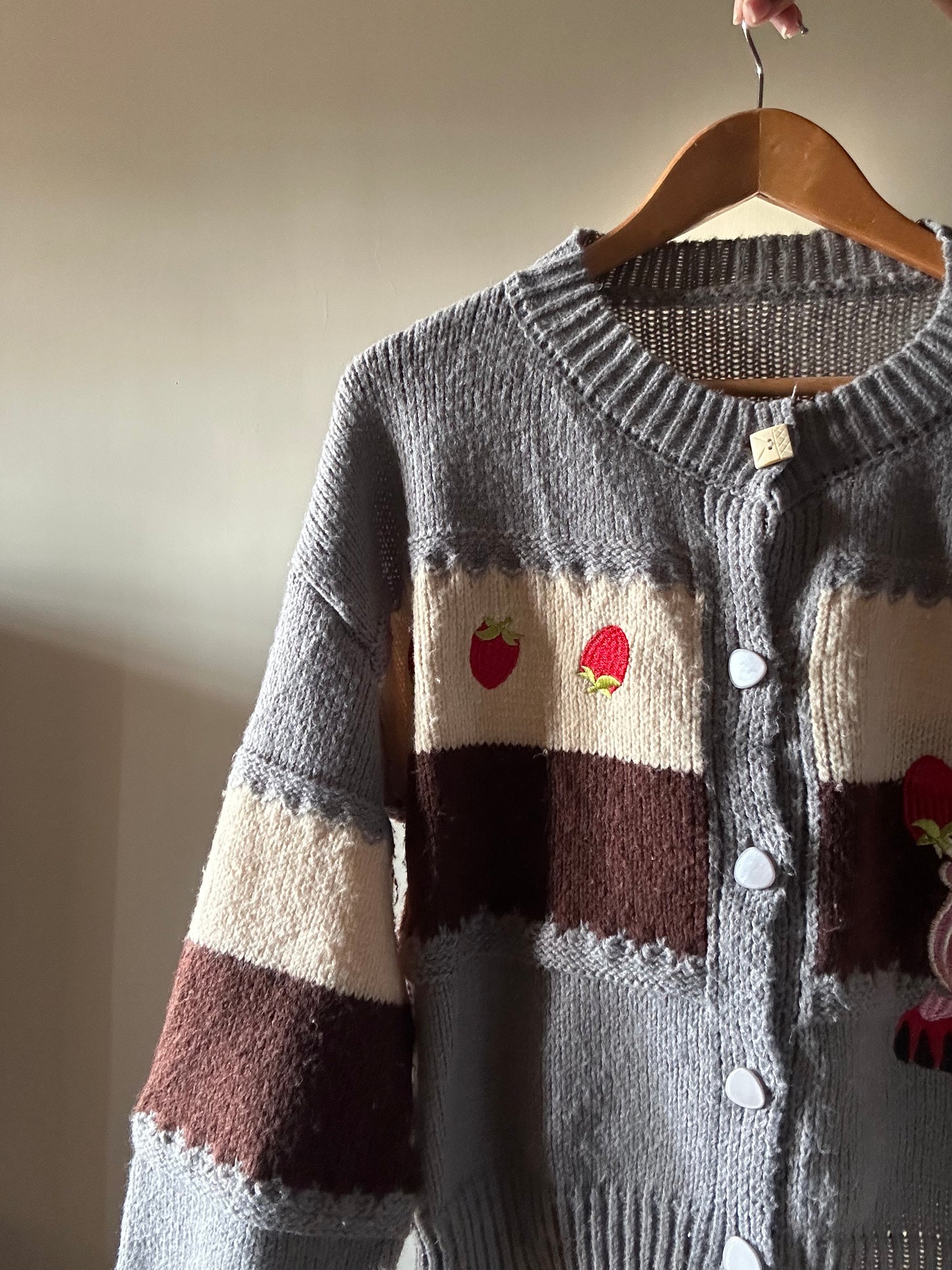 Wool Blend Knit Cardigan