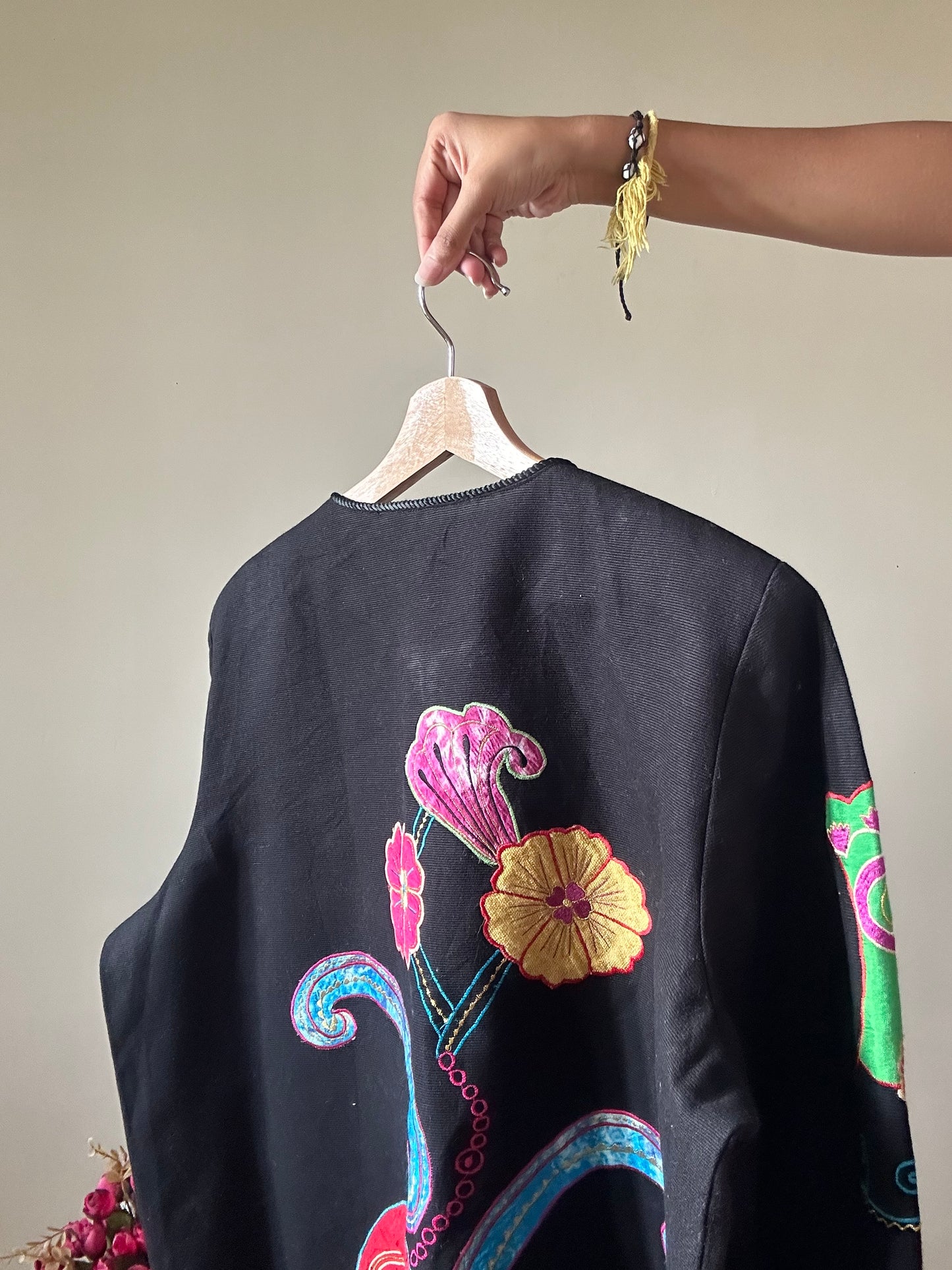 Indigo Moon All Embroidered and Patchwork Shaket
