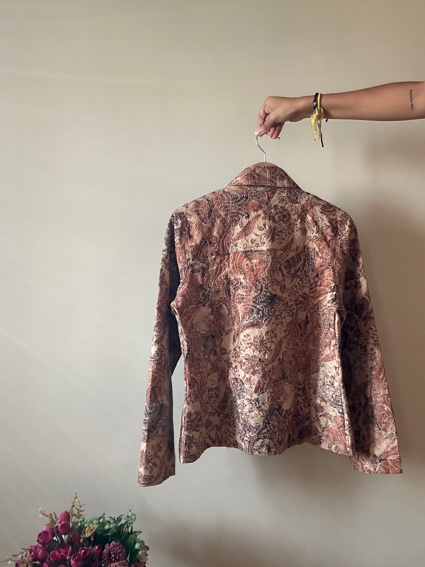 Analogy Vintage Textured Printed Shaket