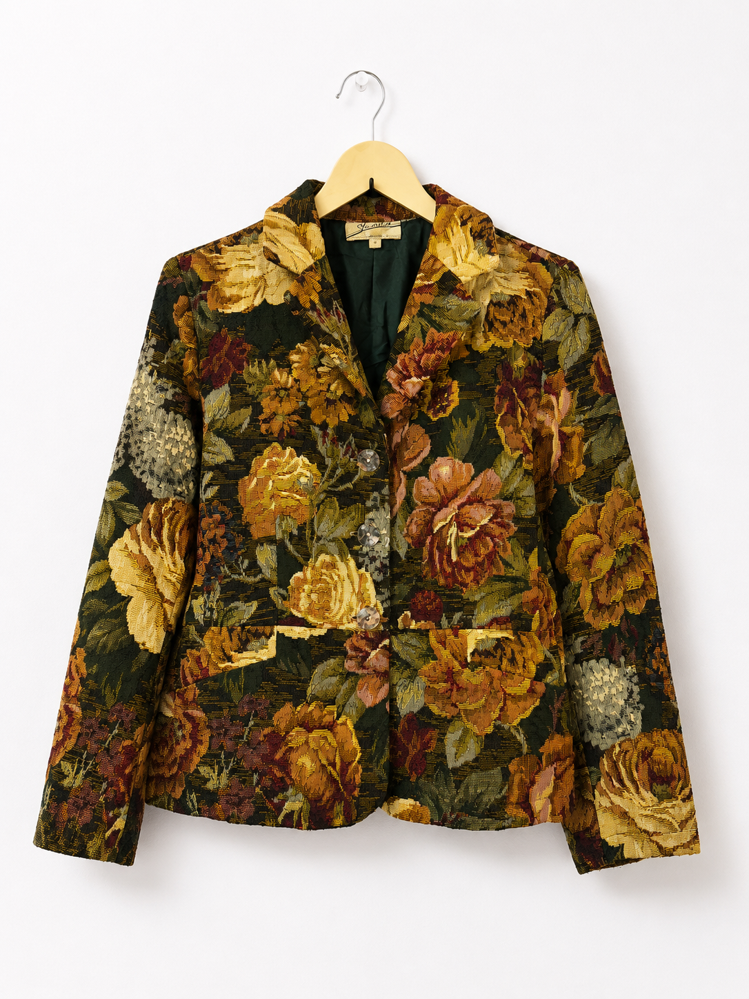 Vintage Rose Manor Tapestry Blazer