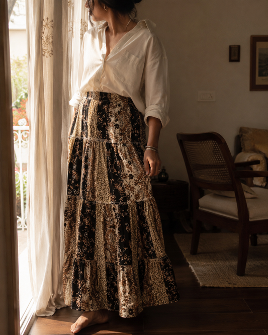 Vintage Sone Suen Corduroy Skirt