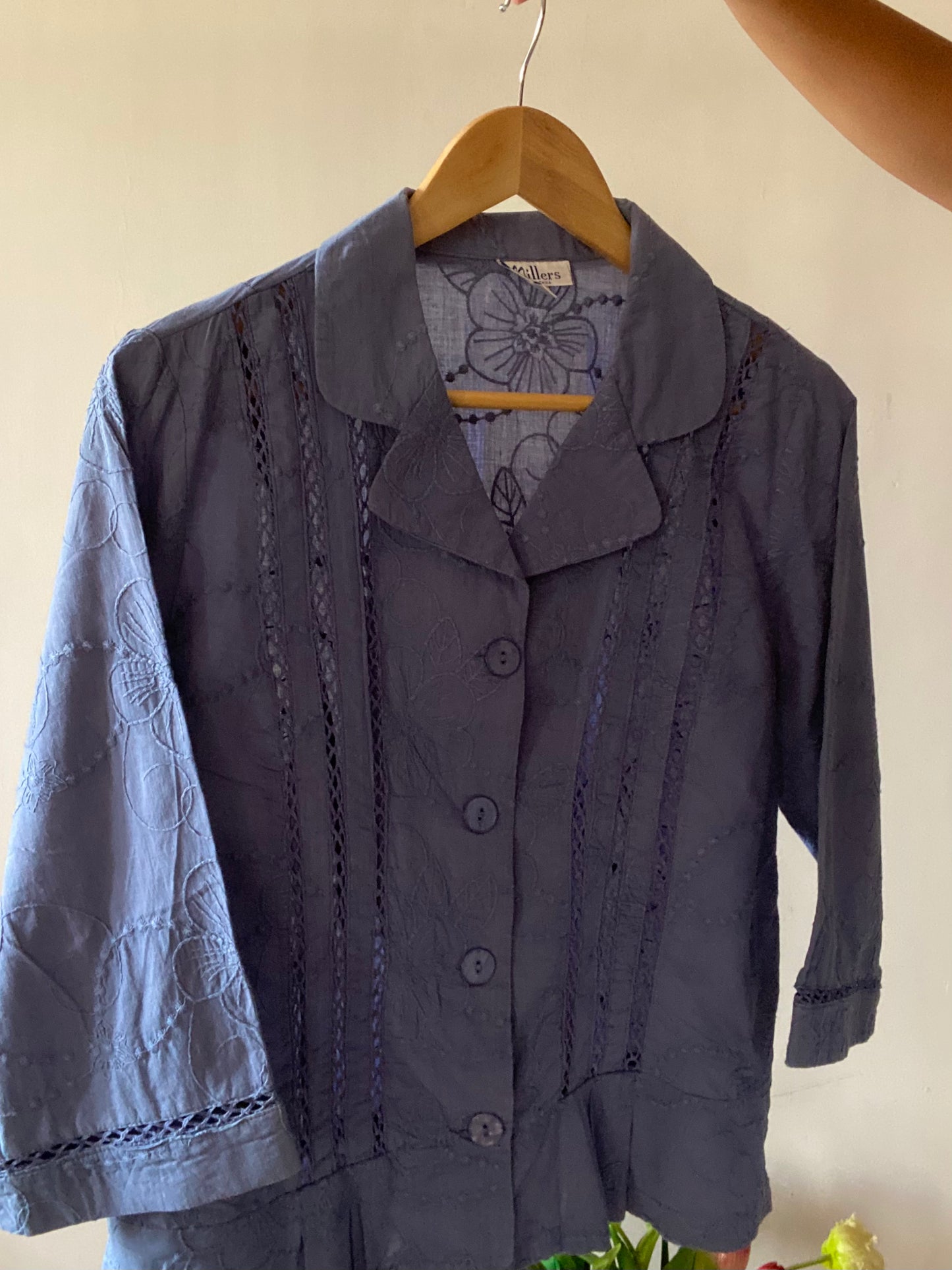 All Over Embroidered Vintage Shirt