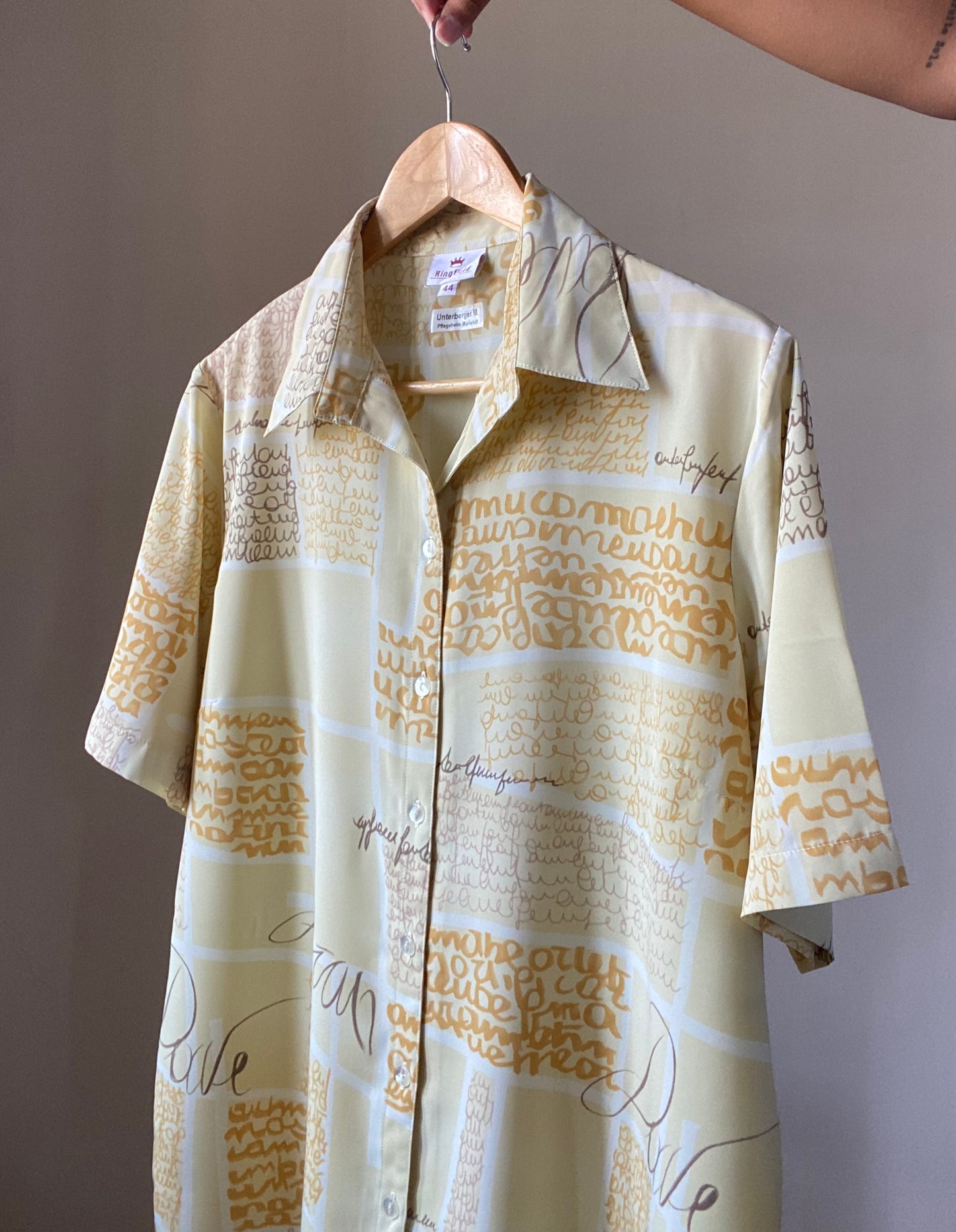 Written Allover Vintage Shirt