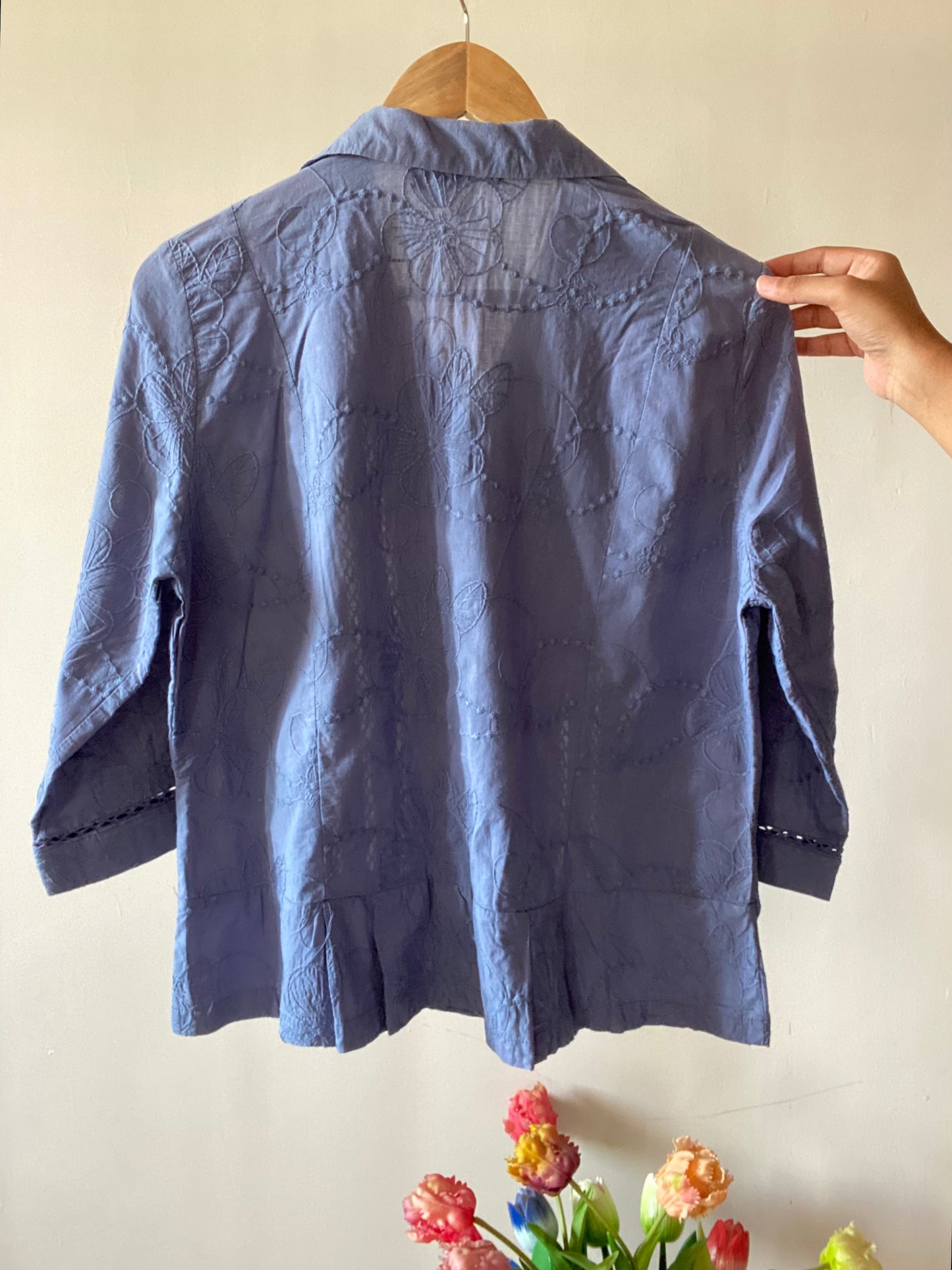 All Over Embroidered Vintage Shirt