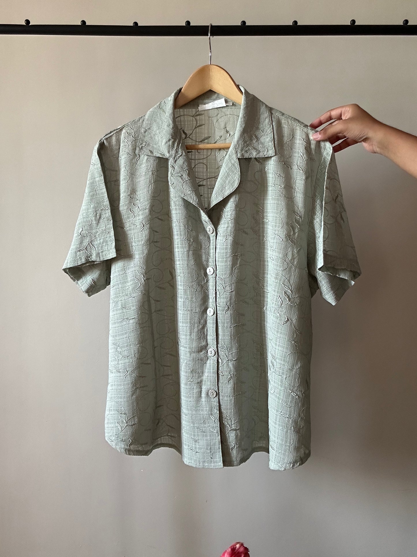 All Over Embroidered Vintage Shirt