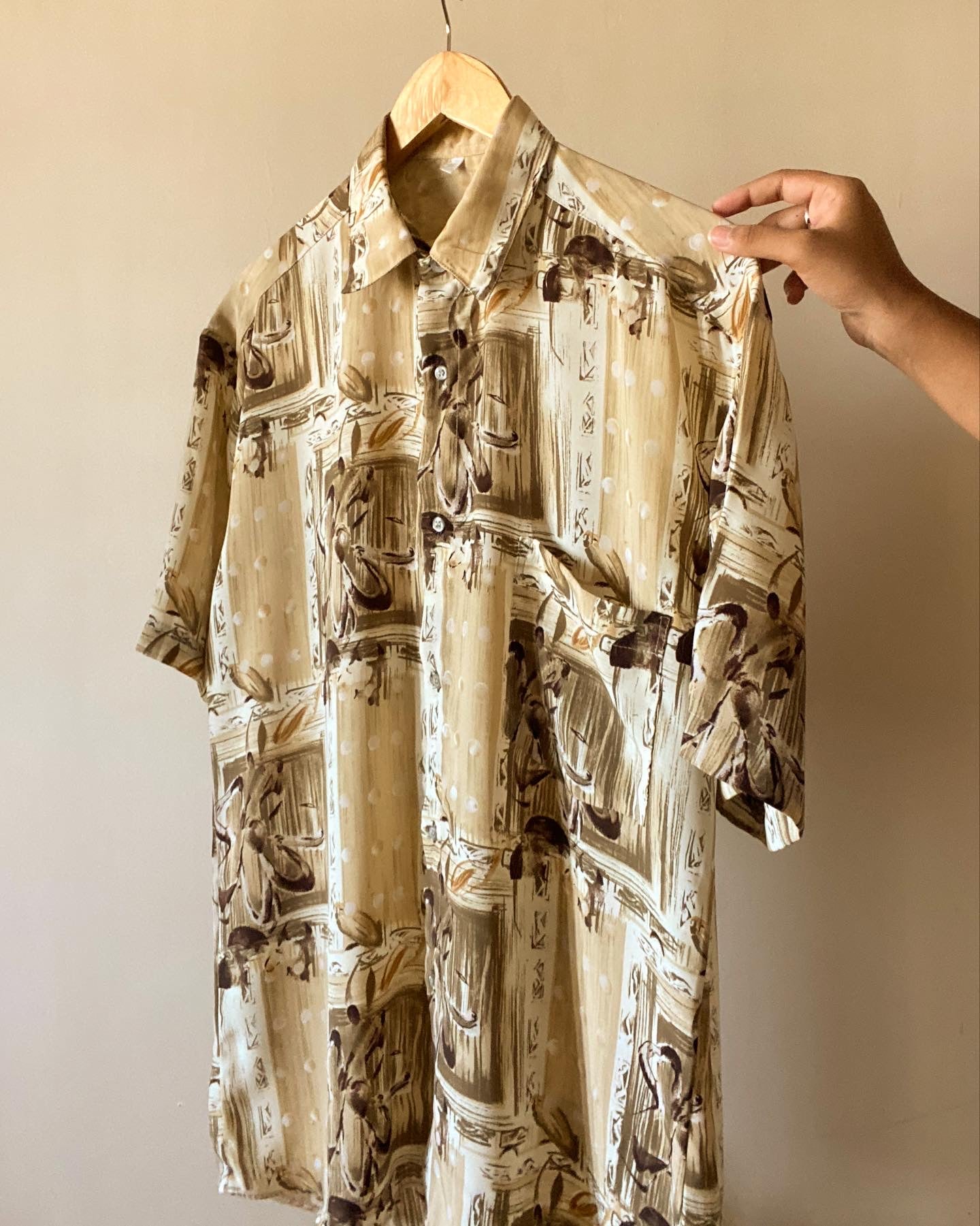 Abstract Print Vintage Shirt