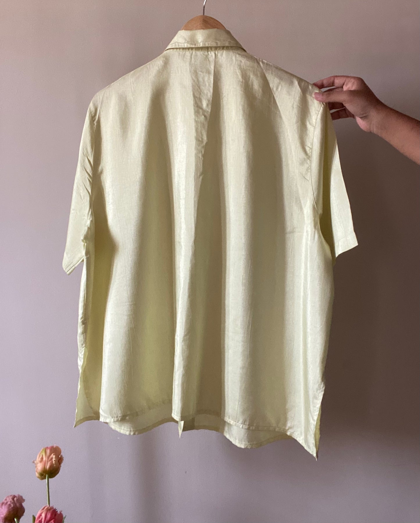 Embroidered Collar Detail Vintage Shirt