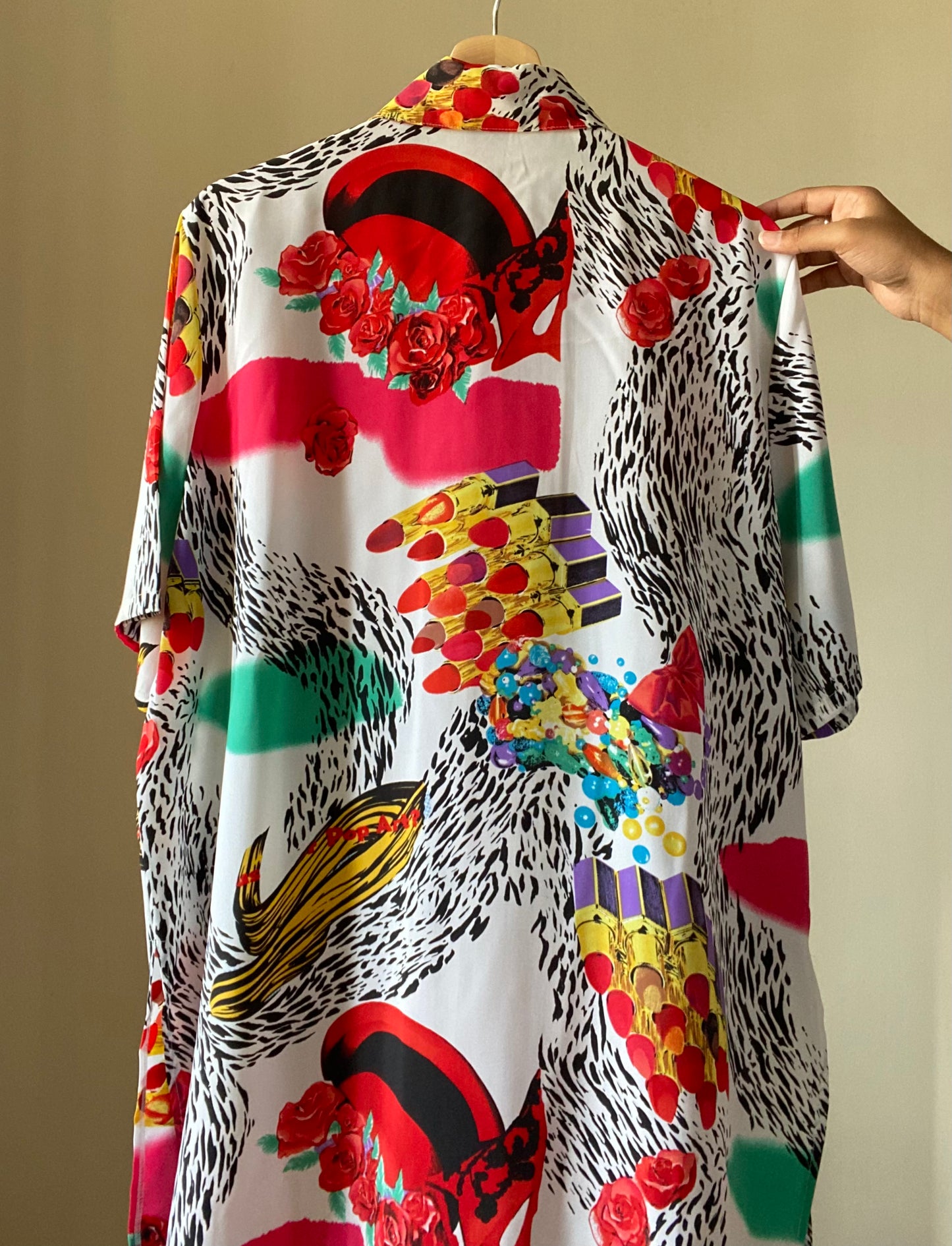 Abstract Print Vintage Shirt