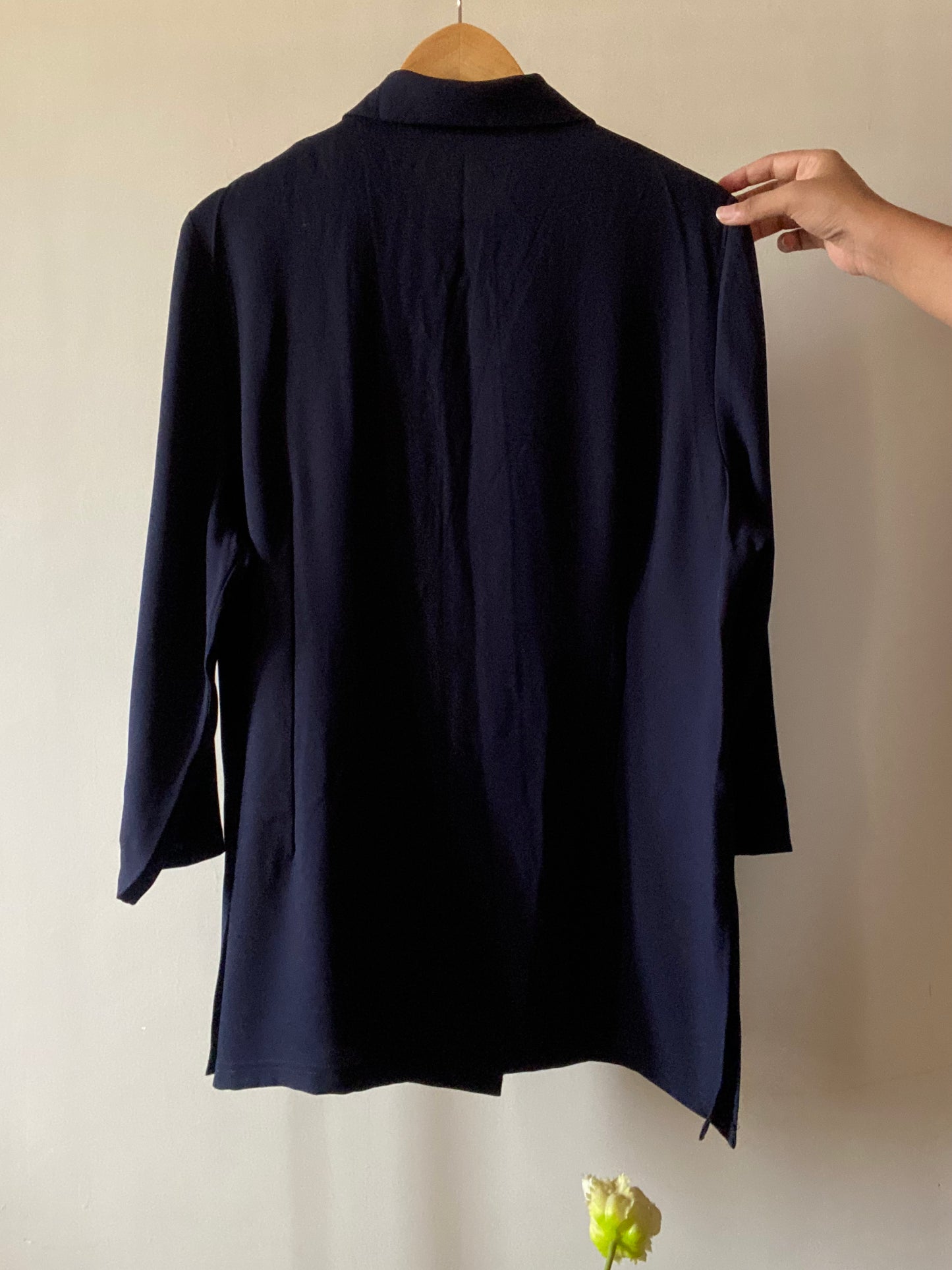 Blue Blazer Style Vintage Shirt By Marks & Spencer
